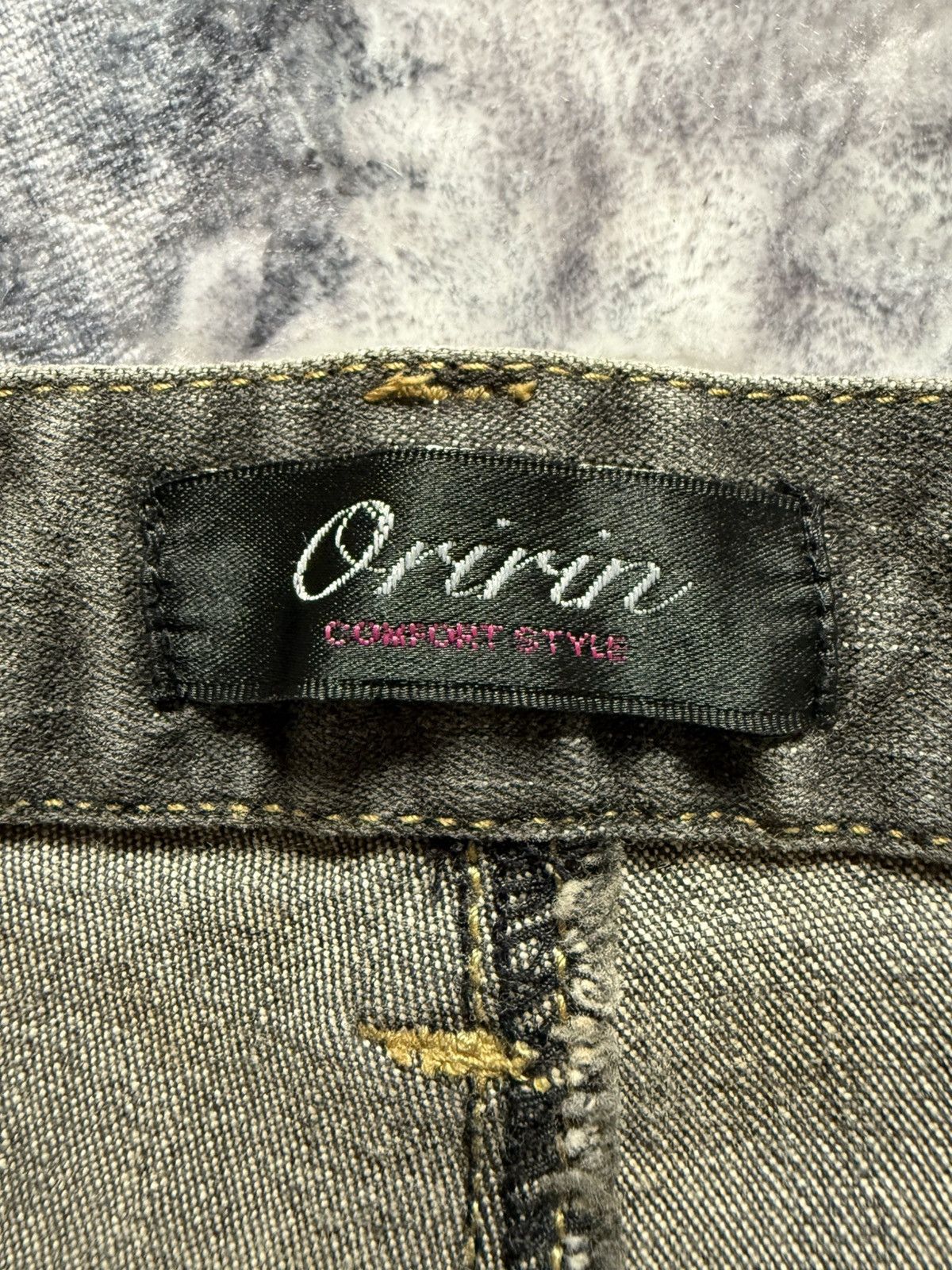 Le Grande Bleu (L.G.B.) Oririn Japan Claw Mark Flared Denim Pants Size US 27 - 14 Thumbnail