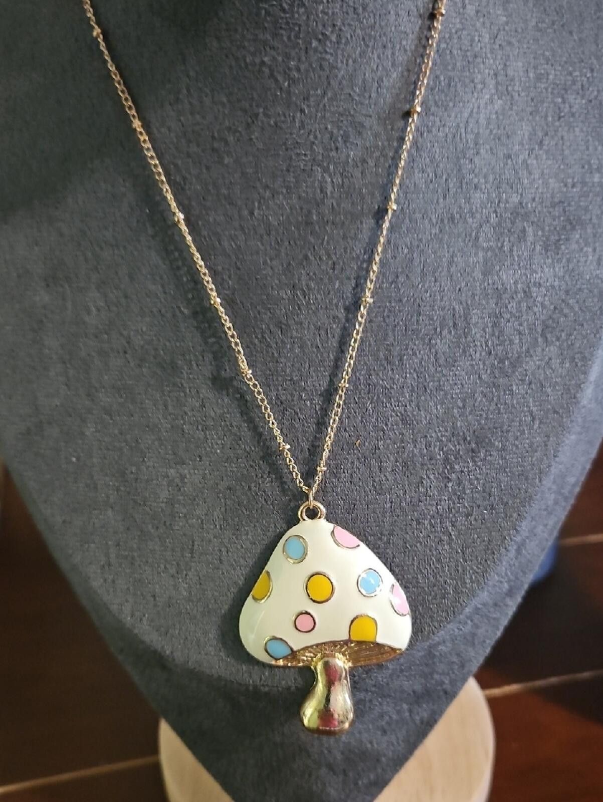 Other Pastel Mushroom Necklace Size ONE SIZE - 1 Thumbnail