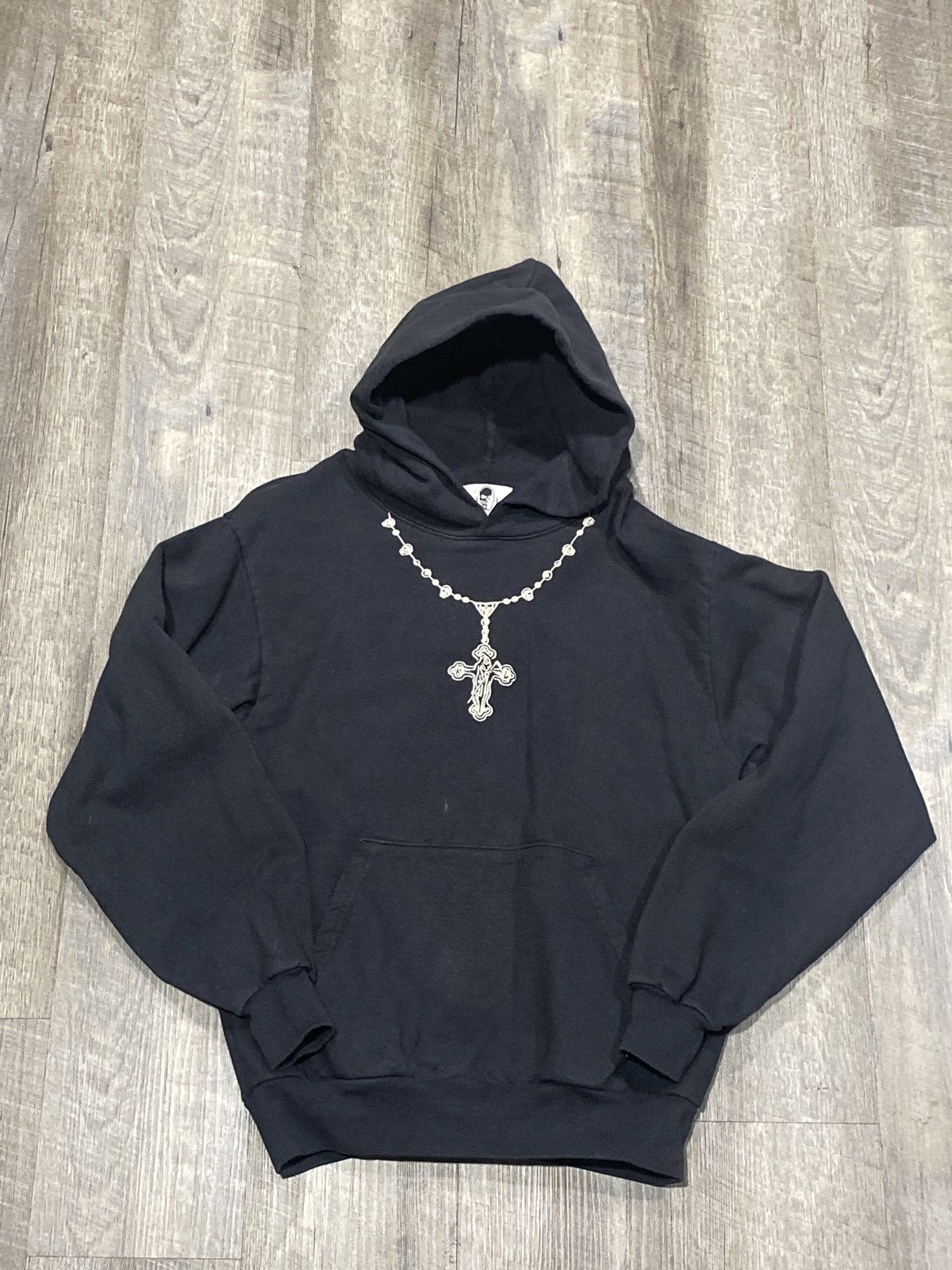 Warren Lotas Rosary Black Stone Washed Hoodie - Off White Black Size US S / EU 44-46 / 1 - 3 Thumbnail