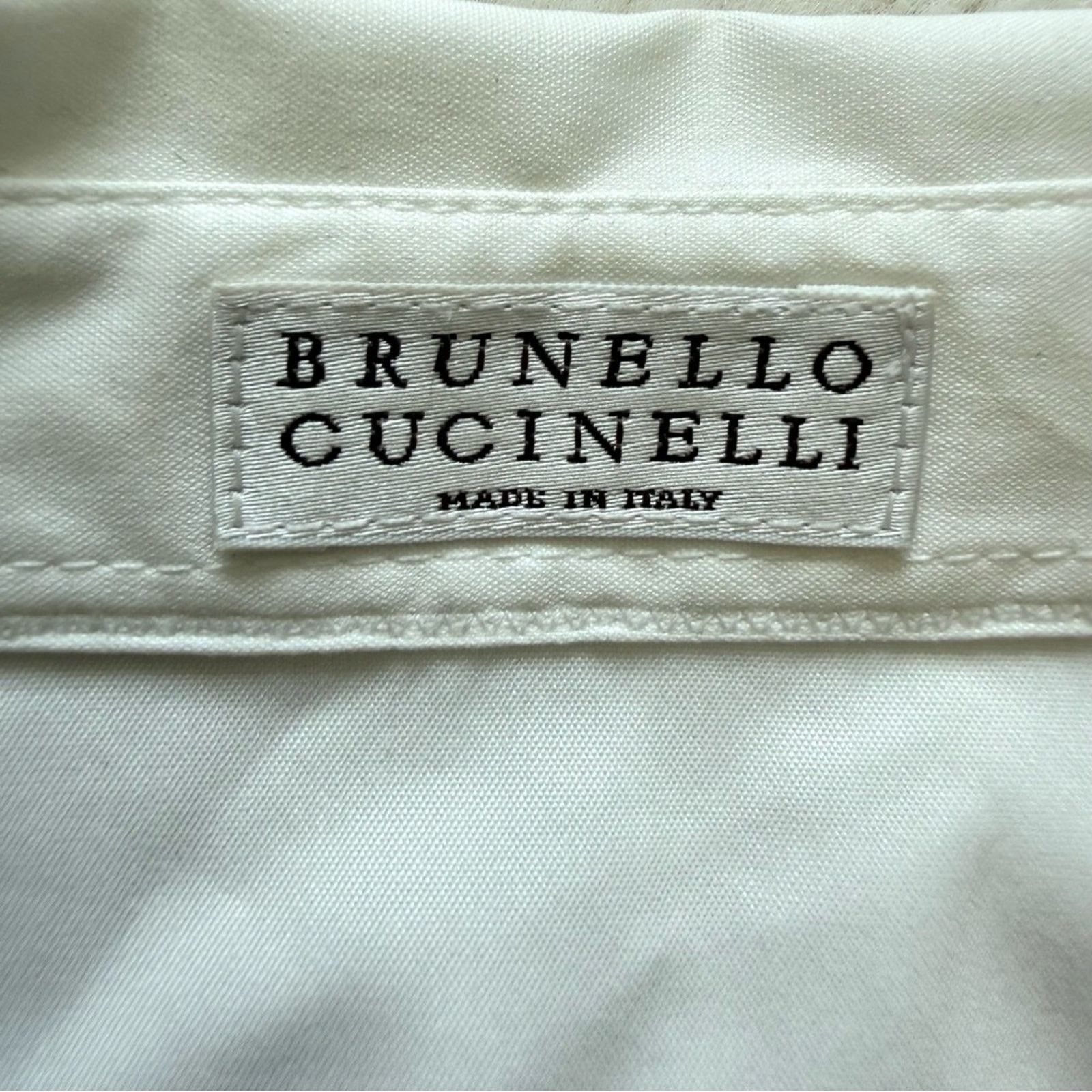 Brunello Cucinelli Brunello Cucinelli women white cotton blouse size L 1100$ Size L / US 10 / IT 46 - 5 Thumbnail