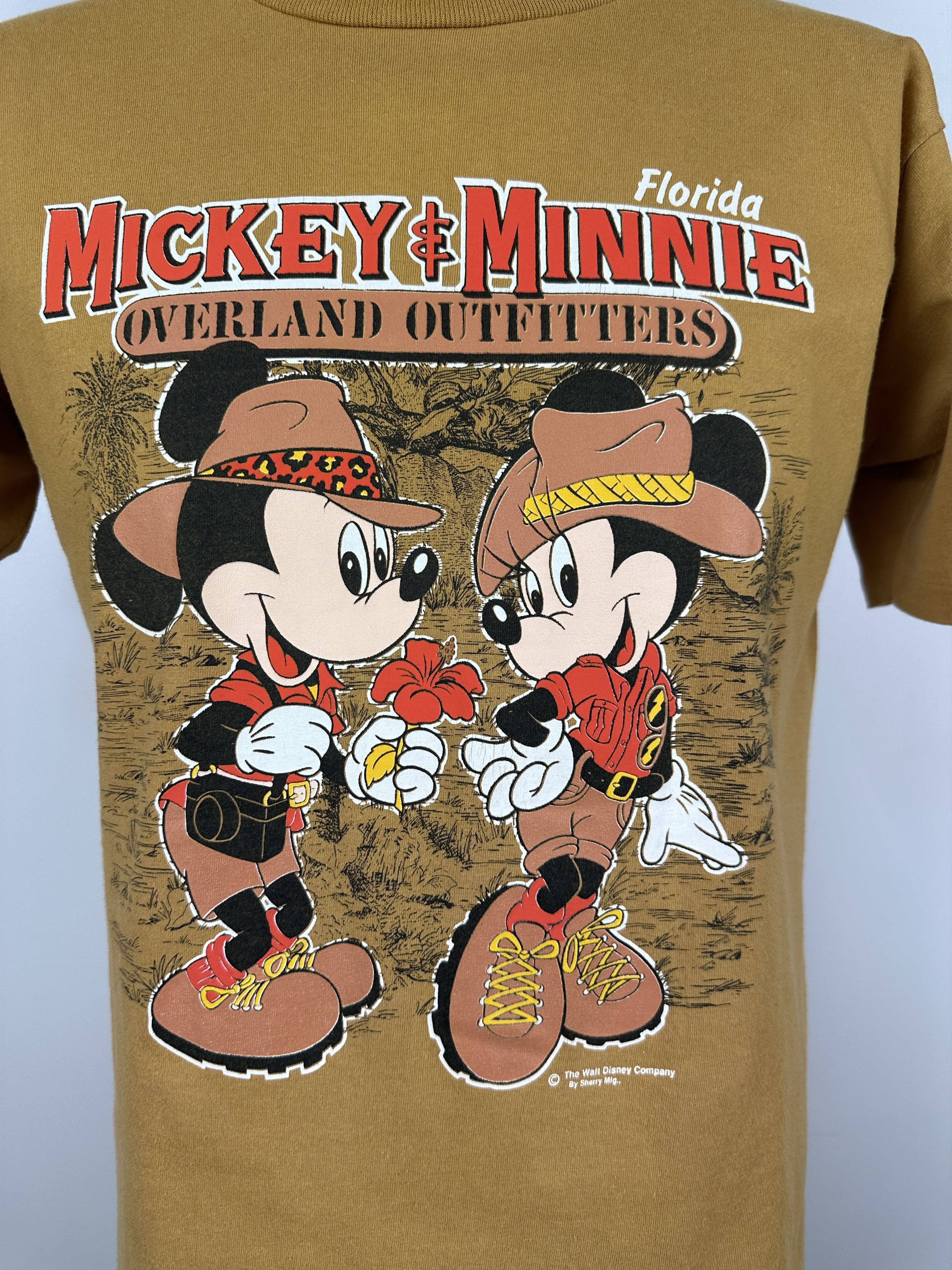 Disney × Mickey Mouse × Vintage Vintage Mickey Minnie Overland Disney 80’s T shirt USA Size US L / EU 52-54 / 3 - 3 Thumbnail