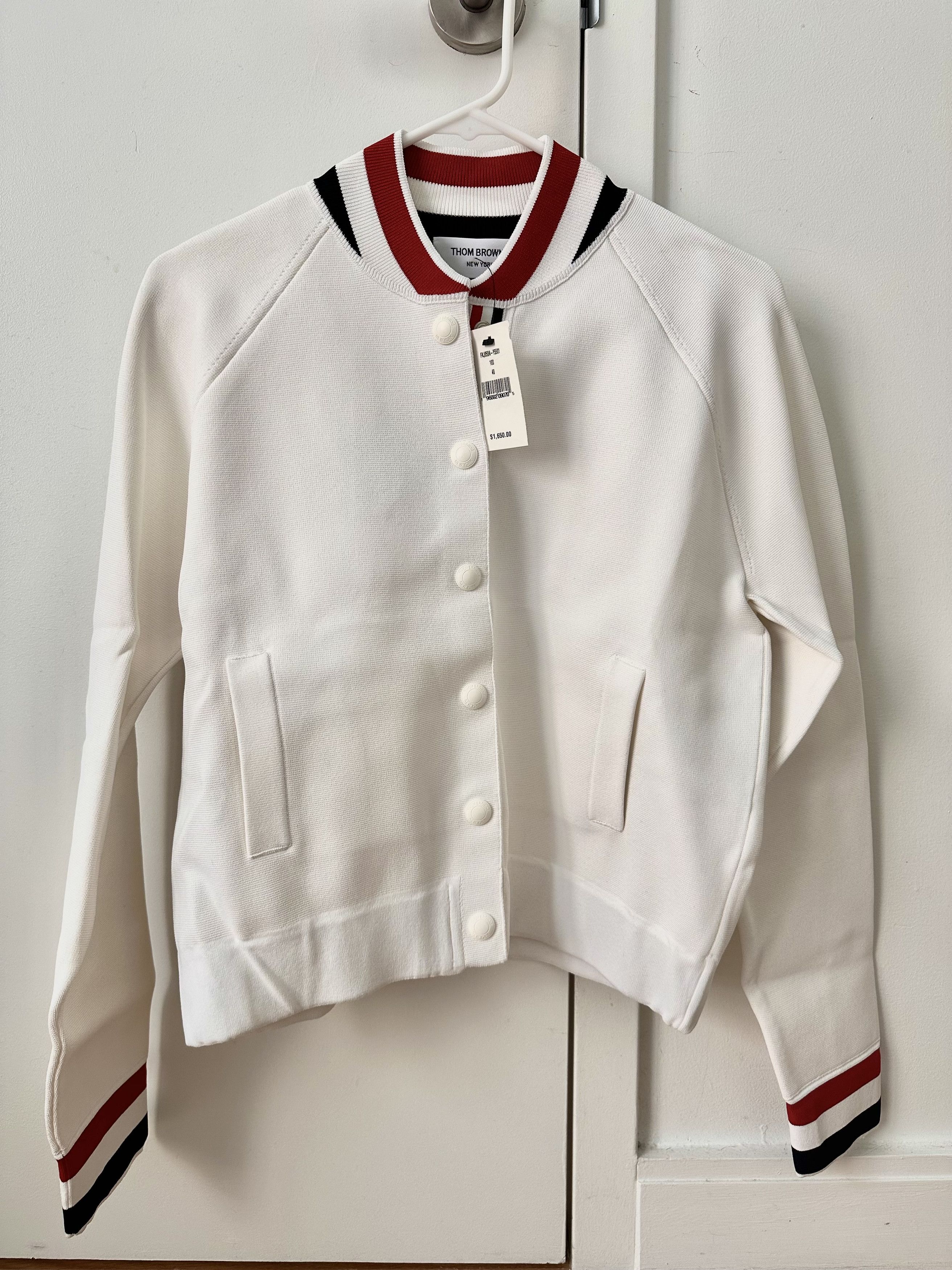 Thom Browne Thom Browne RWB Stripe Bomber Jacket Size S / US 4 / IT 40 - 4 Thumbnail