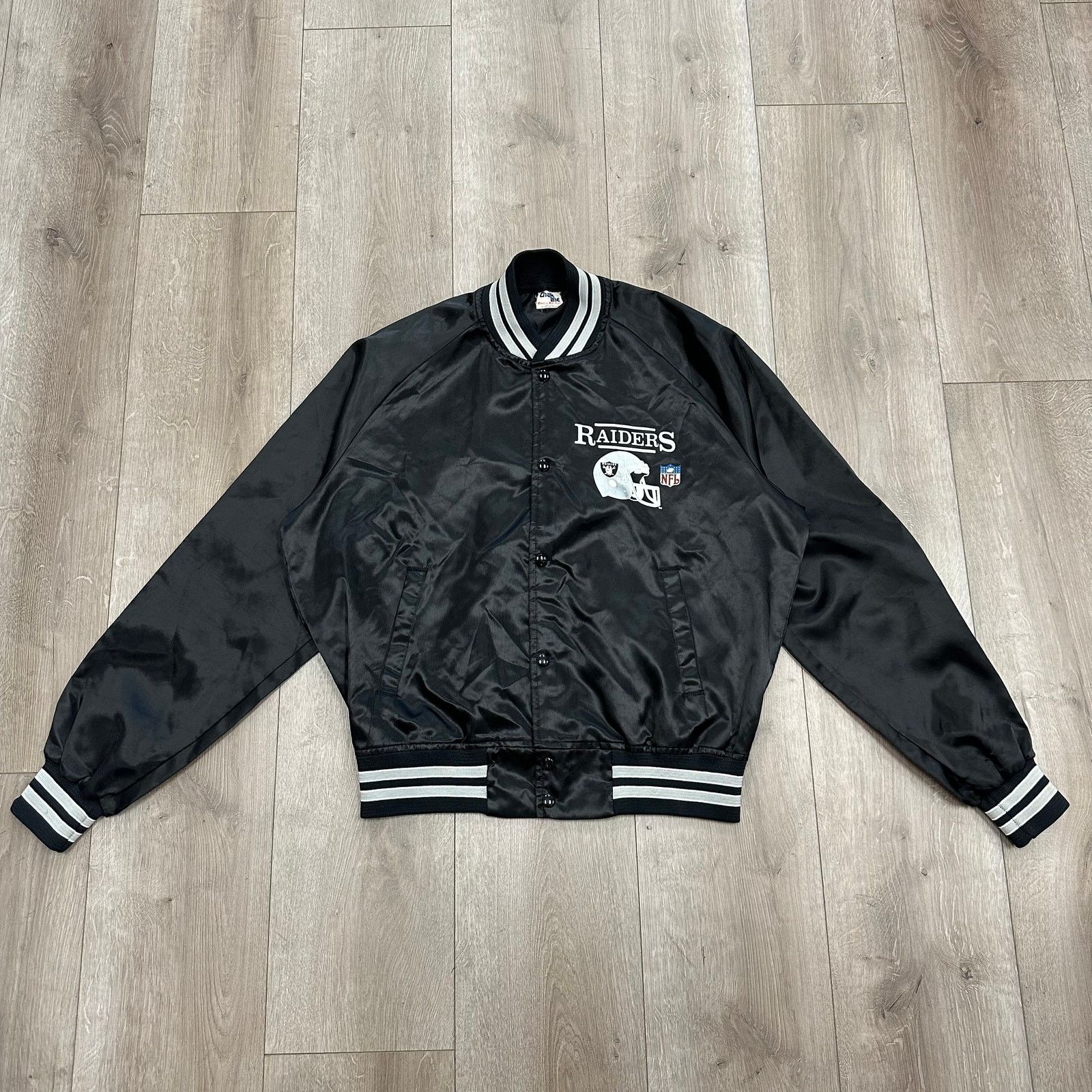 Starter × Vintage vintage 1980s Chalk Line Los Angeles Raiders bomber jacket Size US M / EU 48-50 / 2 - 1 Thumbnail