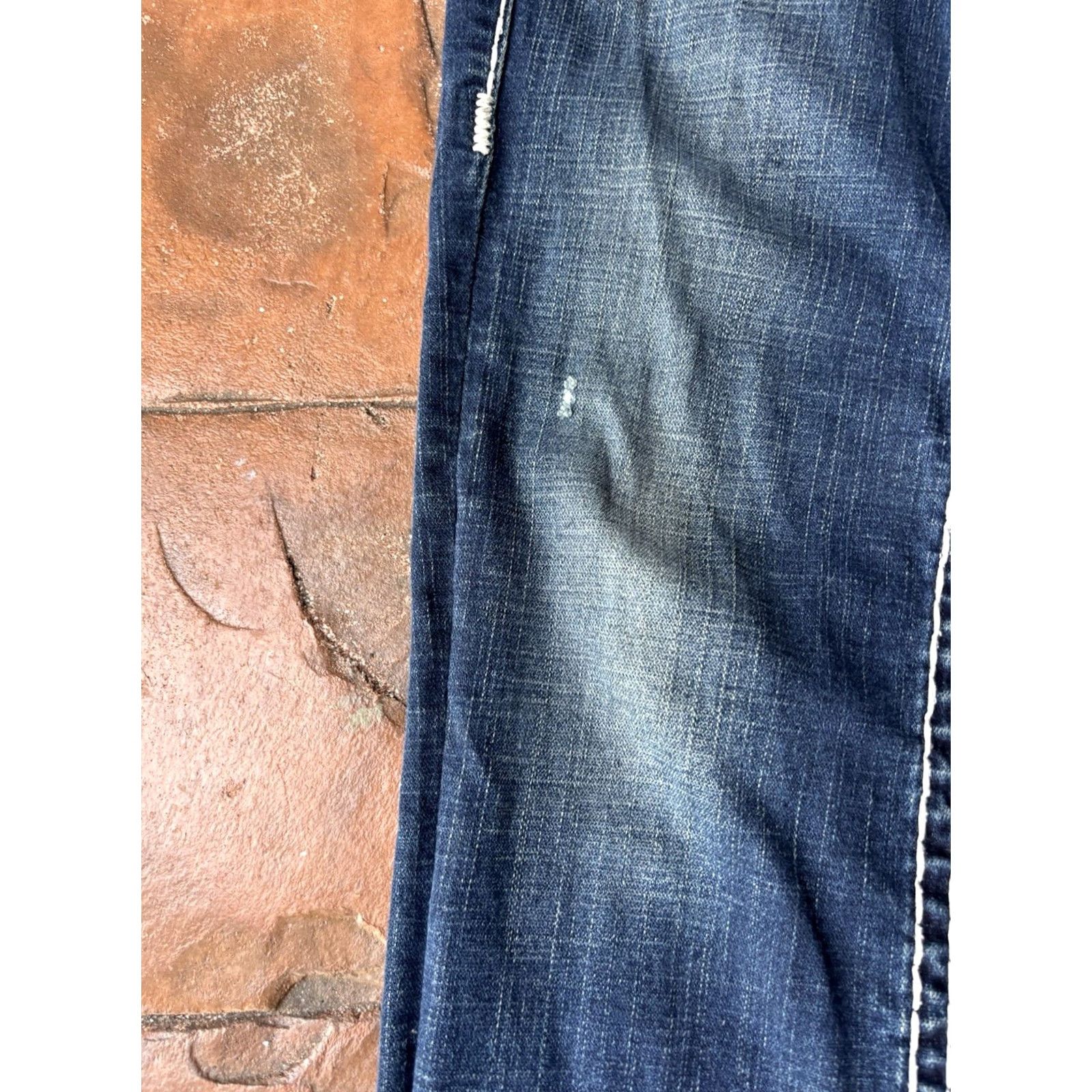 True Religion Vintage True Religion Billy Super T Jeans Womens 29 Distressed 5-Pocket Denim Blue USA Jeans Size 29" - 6 Thumbnail