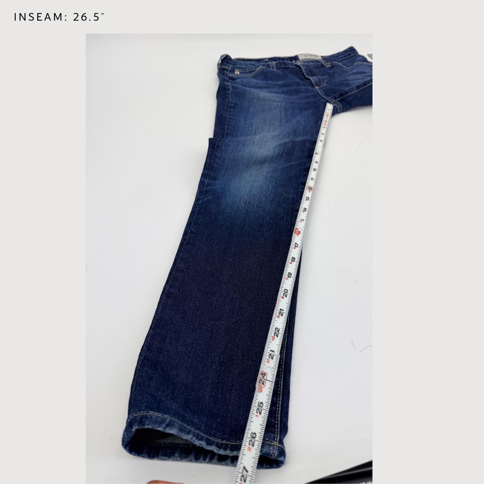 AG Adriano Goldschmied AG Adriano Goldschmied Faye Mid Rise Cigarette Jeans 27 Size 27" / US 4 / IT 40 - 8 Thumbnail