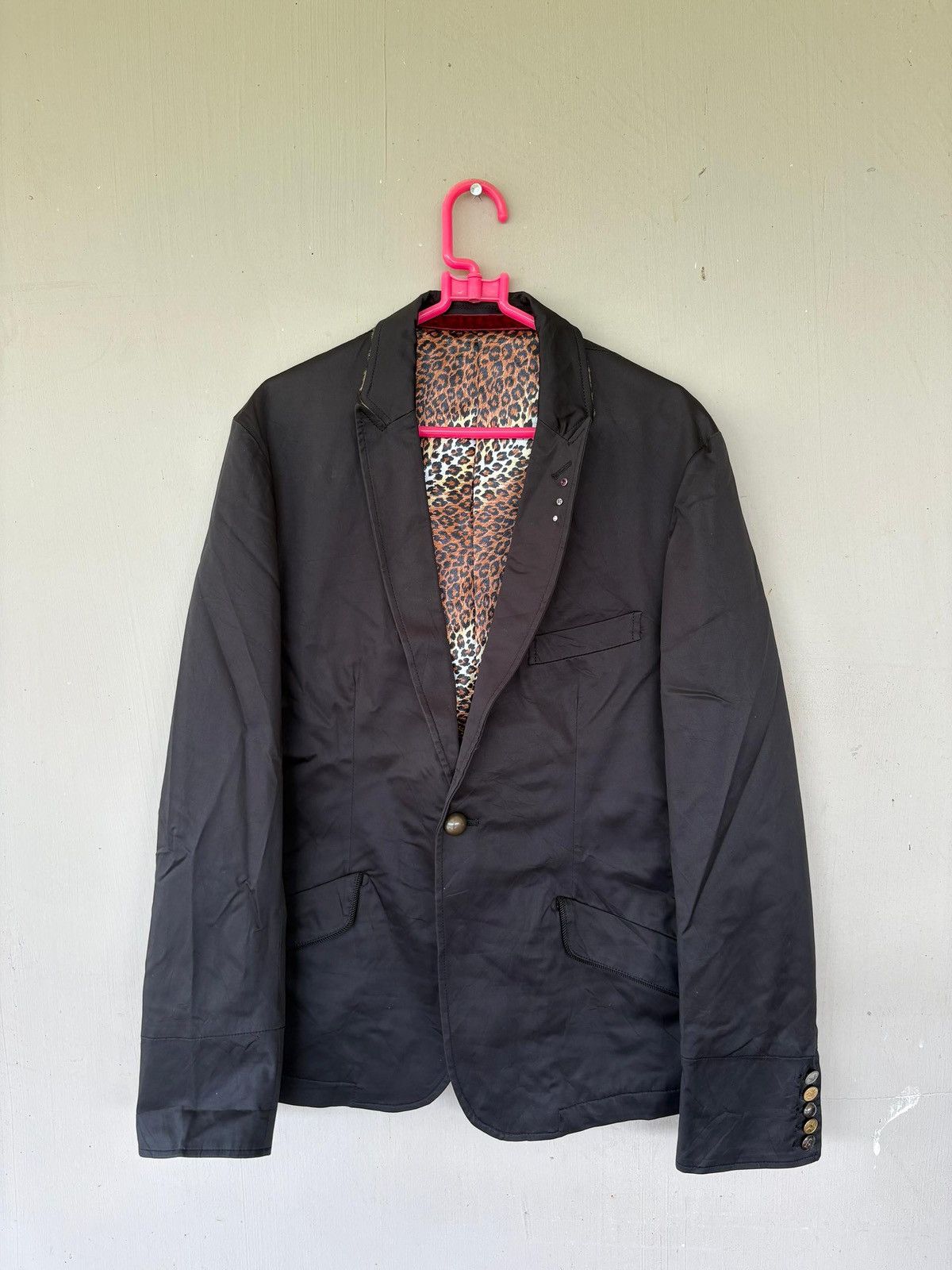 PPFM PPFM Coat Blazer Jacket Leopard Inner Inside Design Size US L / EU 52-54 / 3 - 1 Thumbnail