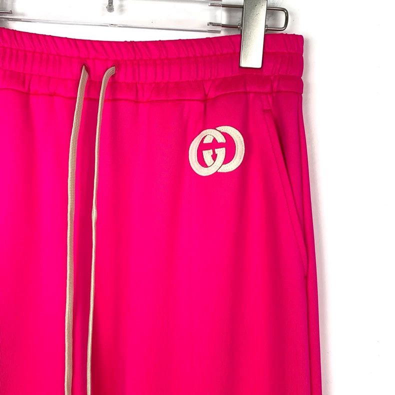 Gucci Gucci Size S Double G patch rose-red straight casual trouse Size 30" / US 8 / IT 44 - 3 Thumbnail