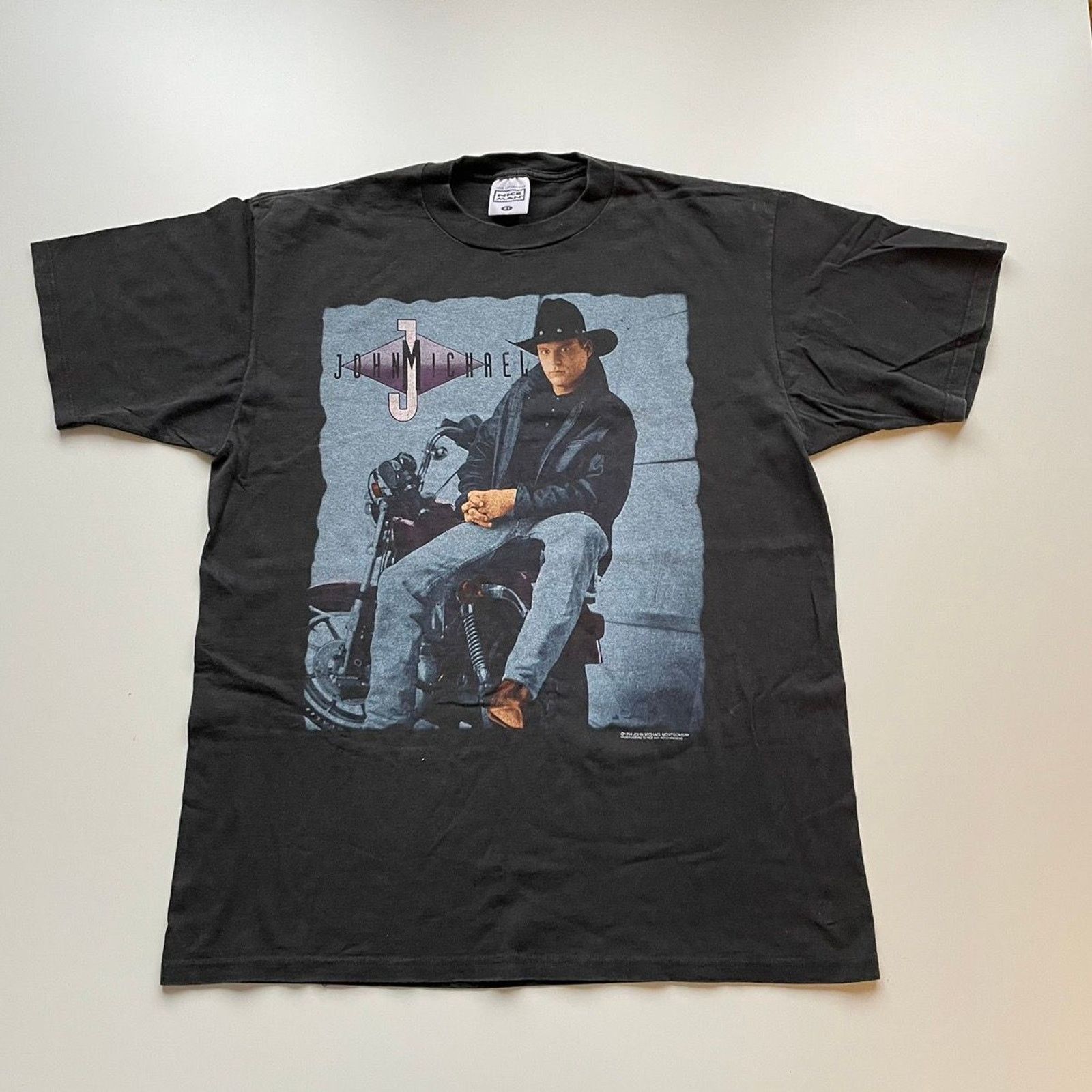 Band Tees Vintage 90s John Michael Montgomery Tour T Shirt XL Faded Size US XL / EU 56 / 4 - 1 Thumbnail