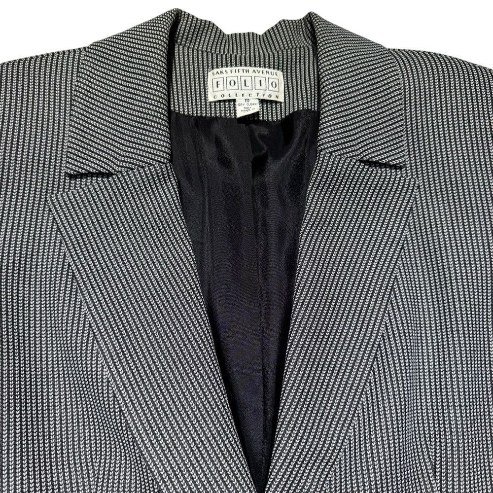 Saks Fifth Avenue Saks Fifth Avenue Folio Collection Blazer Size 10 Size L / US 10 / IT 46 - 9 Thumbnail