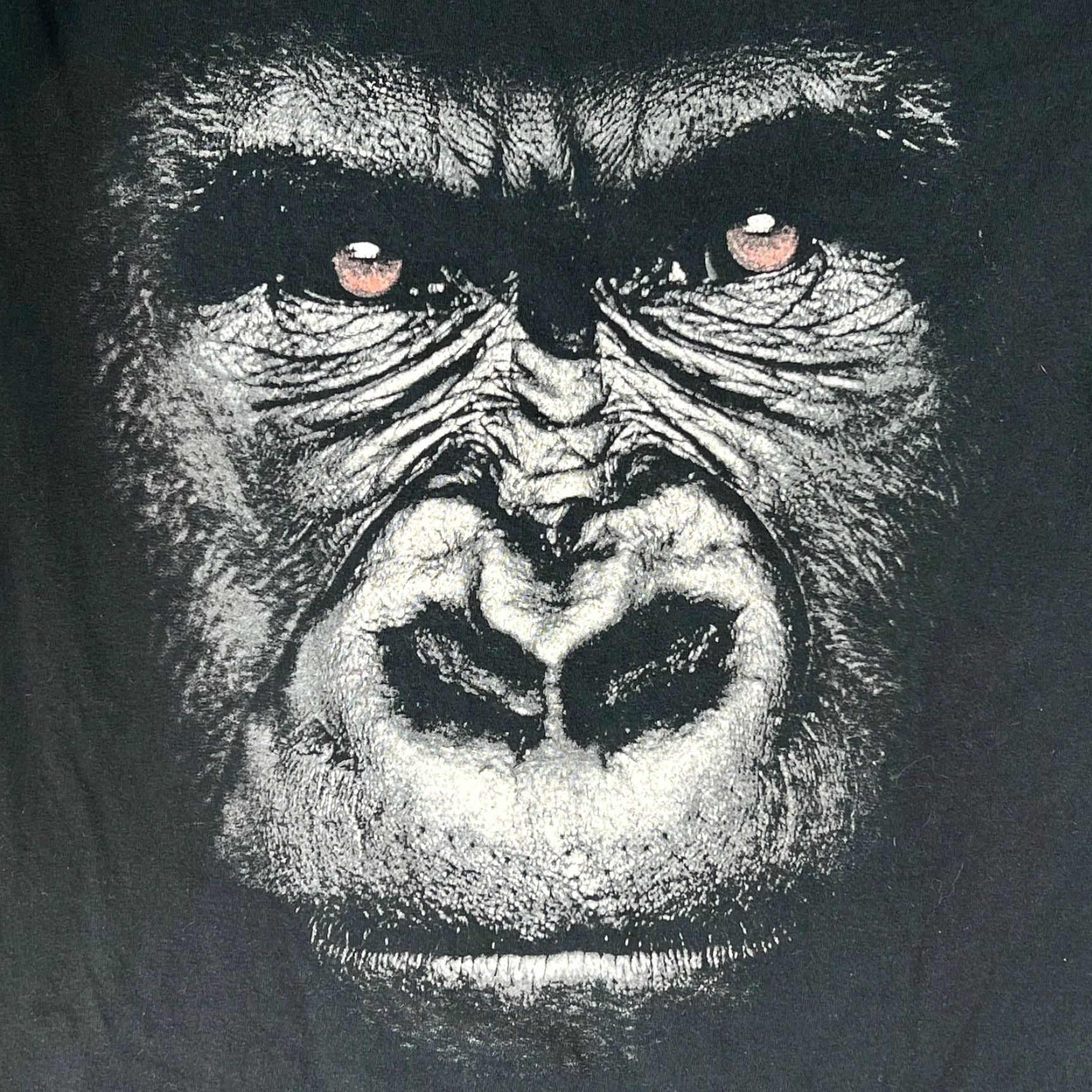 Vintage Gorilla Face Graphic Pullover Black T Shirt Adult M Size US M / EU 48-50 / 2 - 3 Thumbnail