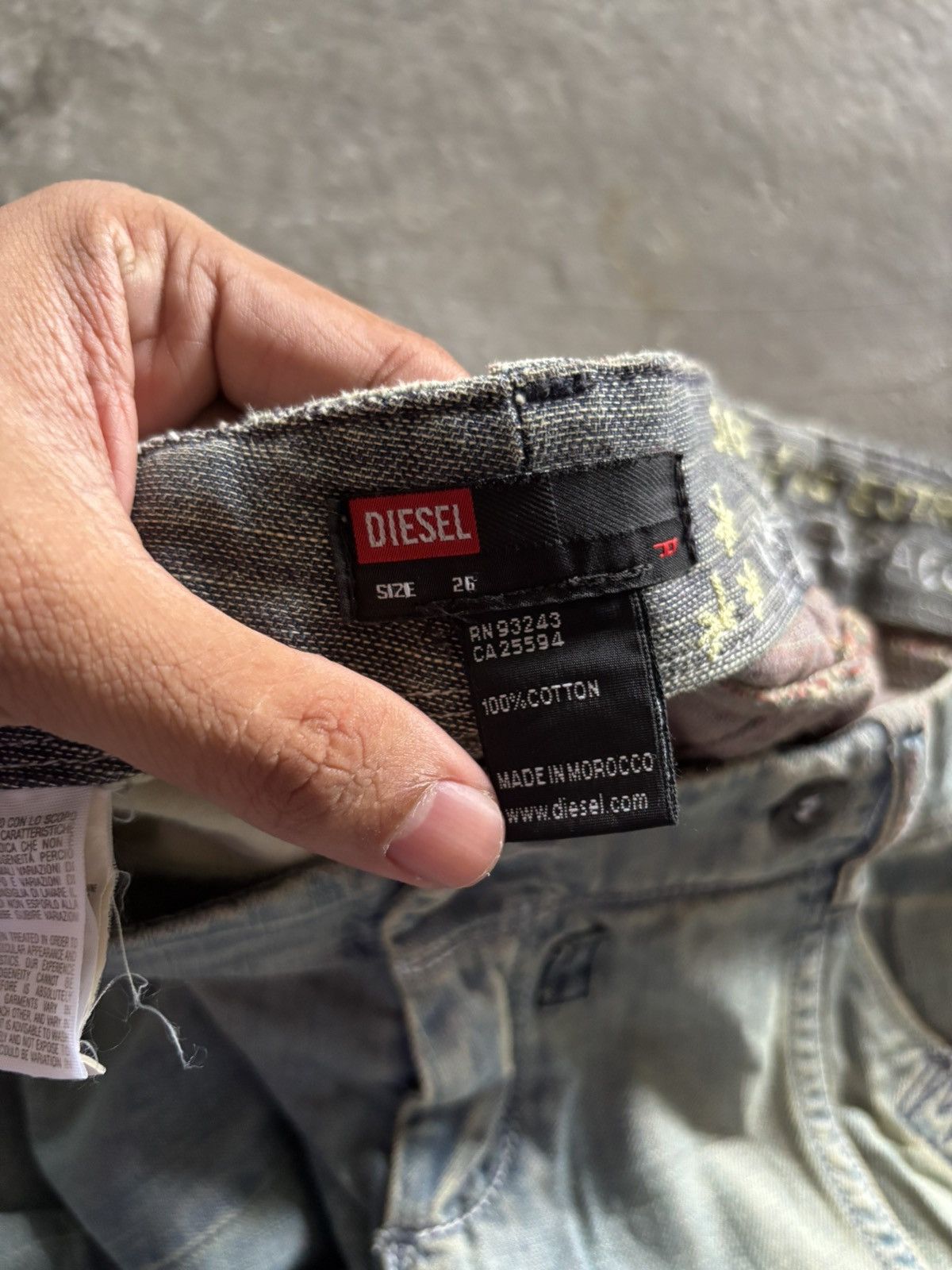 Diesel RARE flared diesel rusty patchwork art panelled distressed Size 27" / US 4 / IT 40 - 6 Thumbnail