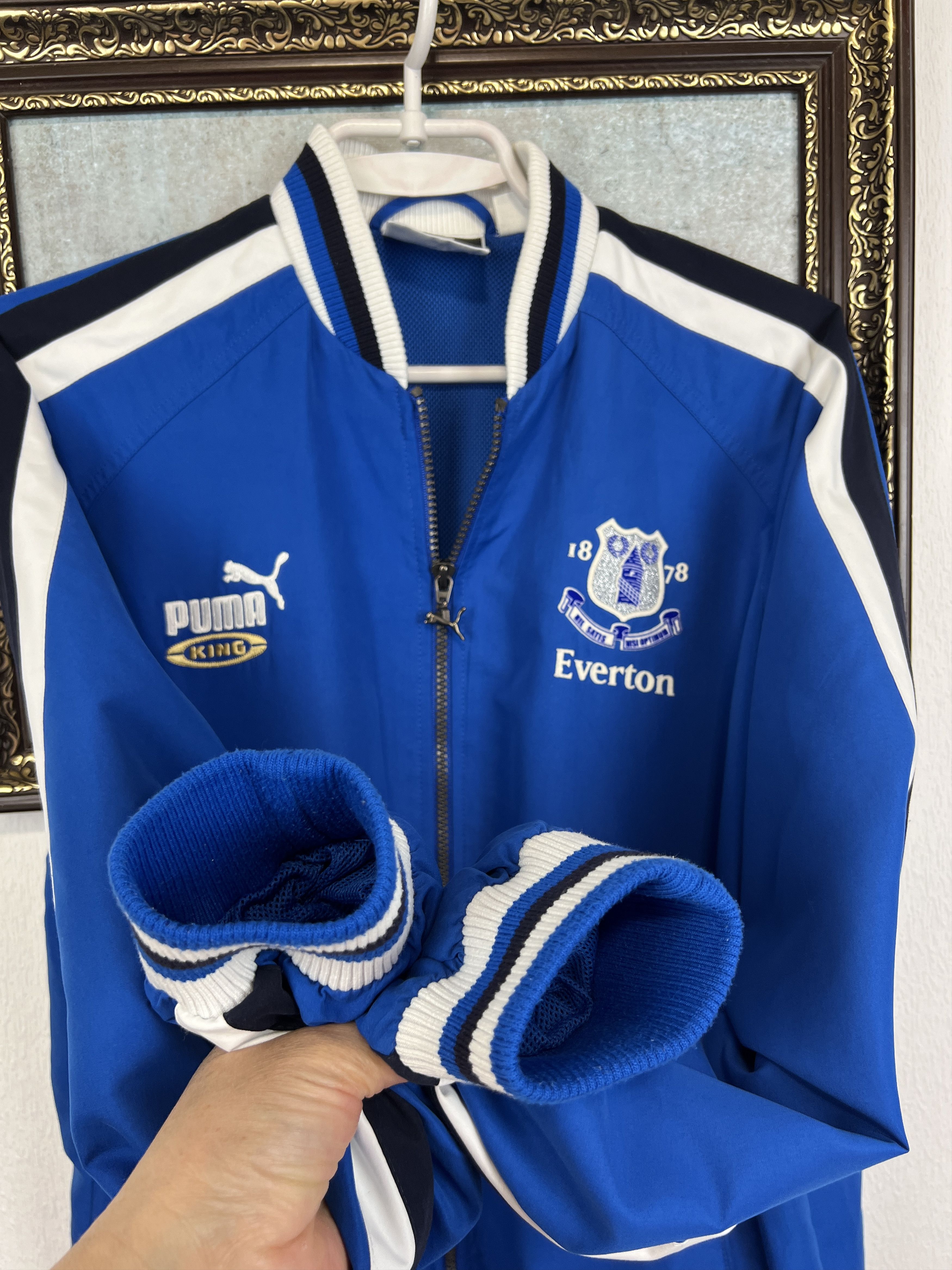 Puma Vintage 2000's Puma Everton Football Track Top Soccer Jacket Size US S / EU 44-46 / 1 - 6 Thumbnail