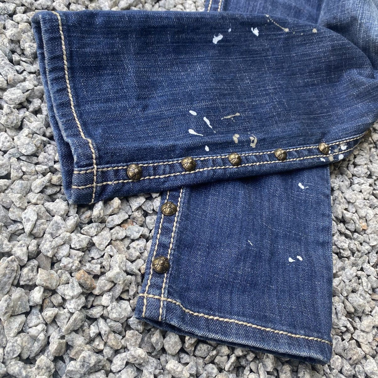 Seditionaries ANTIQUE RIVET STUDDED CROSS CH INSPIRED JEANS Size US 28 / EU 44 - 7 Thumbnail