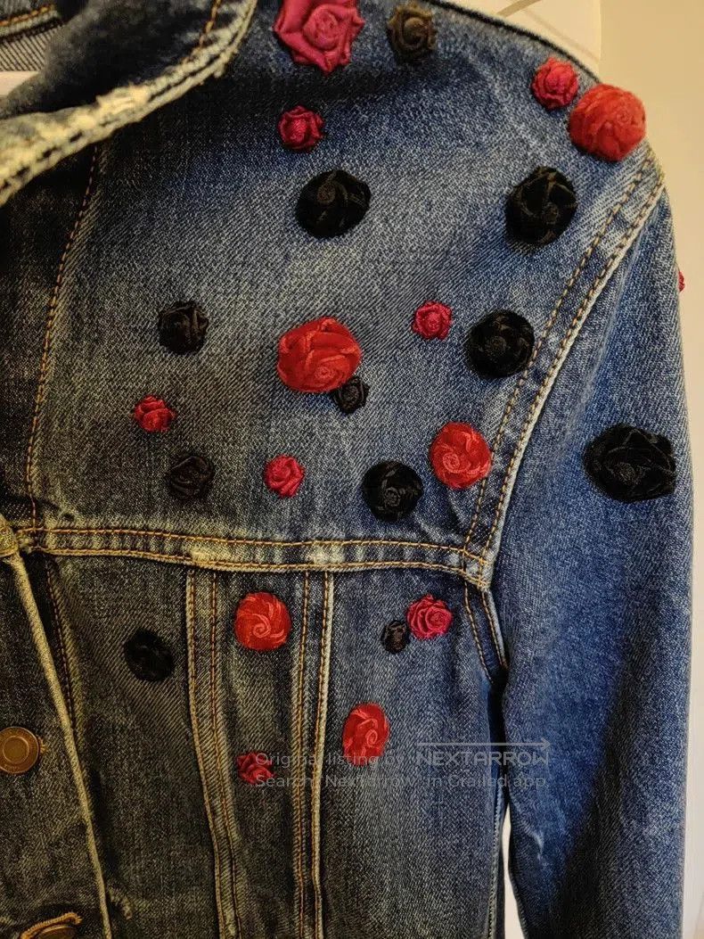 Yves Saint Laurent Saint Laurent Women's Denim Jacket. Size US S / EU 44-46 / 1 - 4 Thumbnail