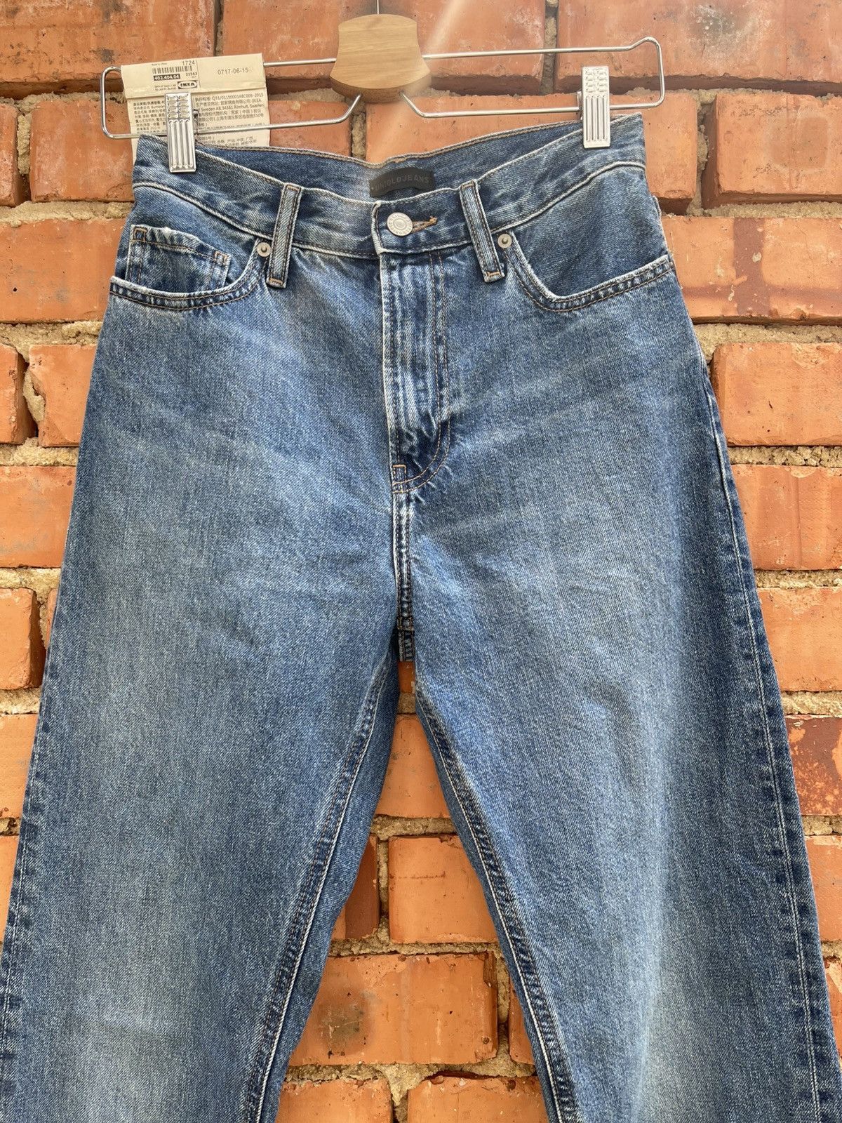 Uniqlo Uniqlo Distressed Washed Blue Straight Fit Jeans Size US 26 / EU 42 - 2 Thumbnail