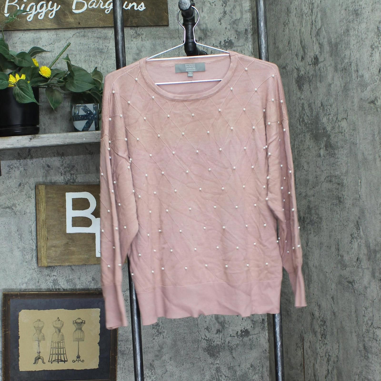 Other Berkley Jensen Pearl Lightweight Pullover Sweater Pink 2xl Size XXL / US 16-18 / IT 52-54 - 1 Thumbnail