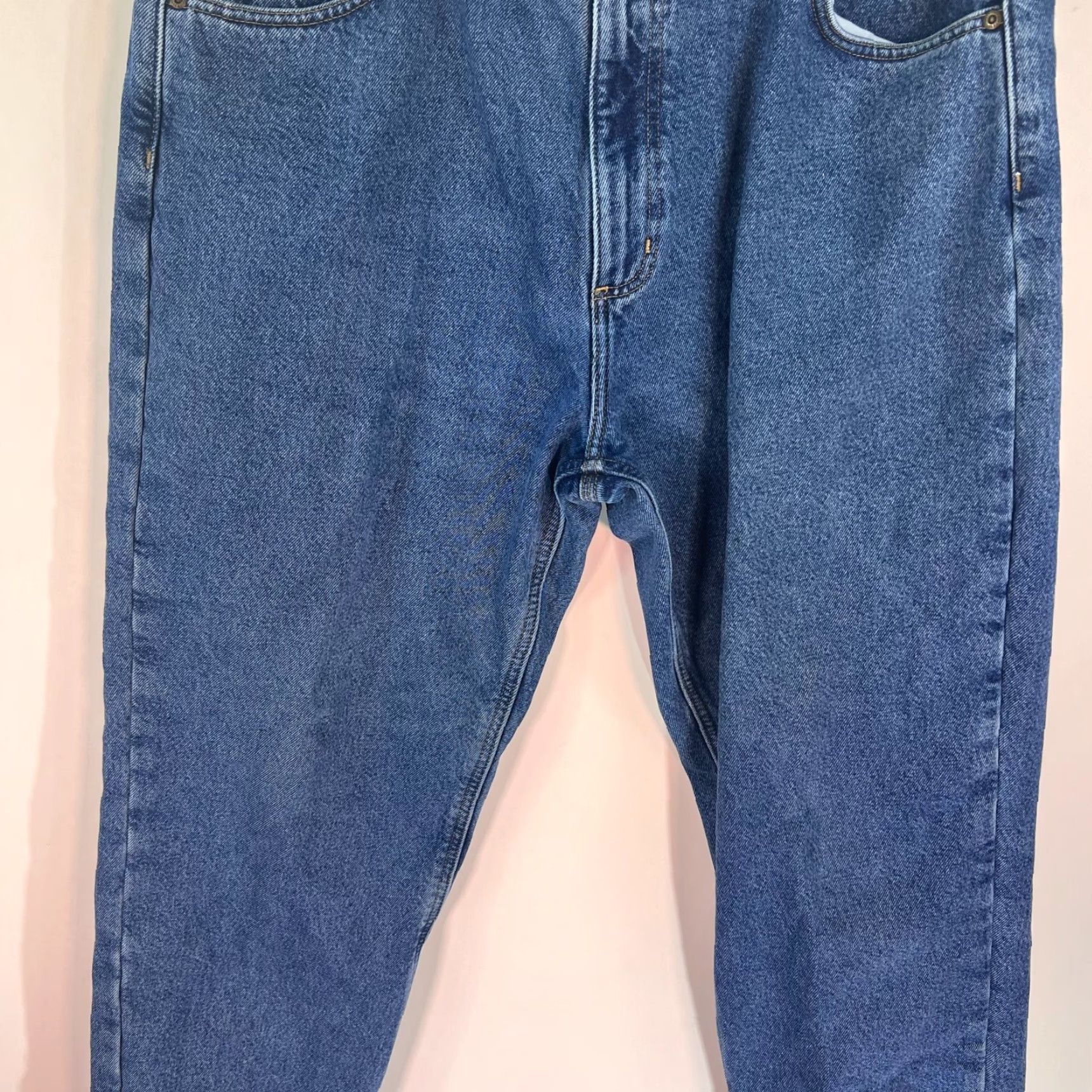 Carhartt VINTAGE Carhartt Lined Pants Jeans Mens 40 Blue Relaxed Fit 40x30 Outdoor Work Wear Denim 5-Pocket Design Zipper Button Rise High Womens? Size US 40 / EU 56 - 3 Thumbnail