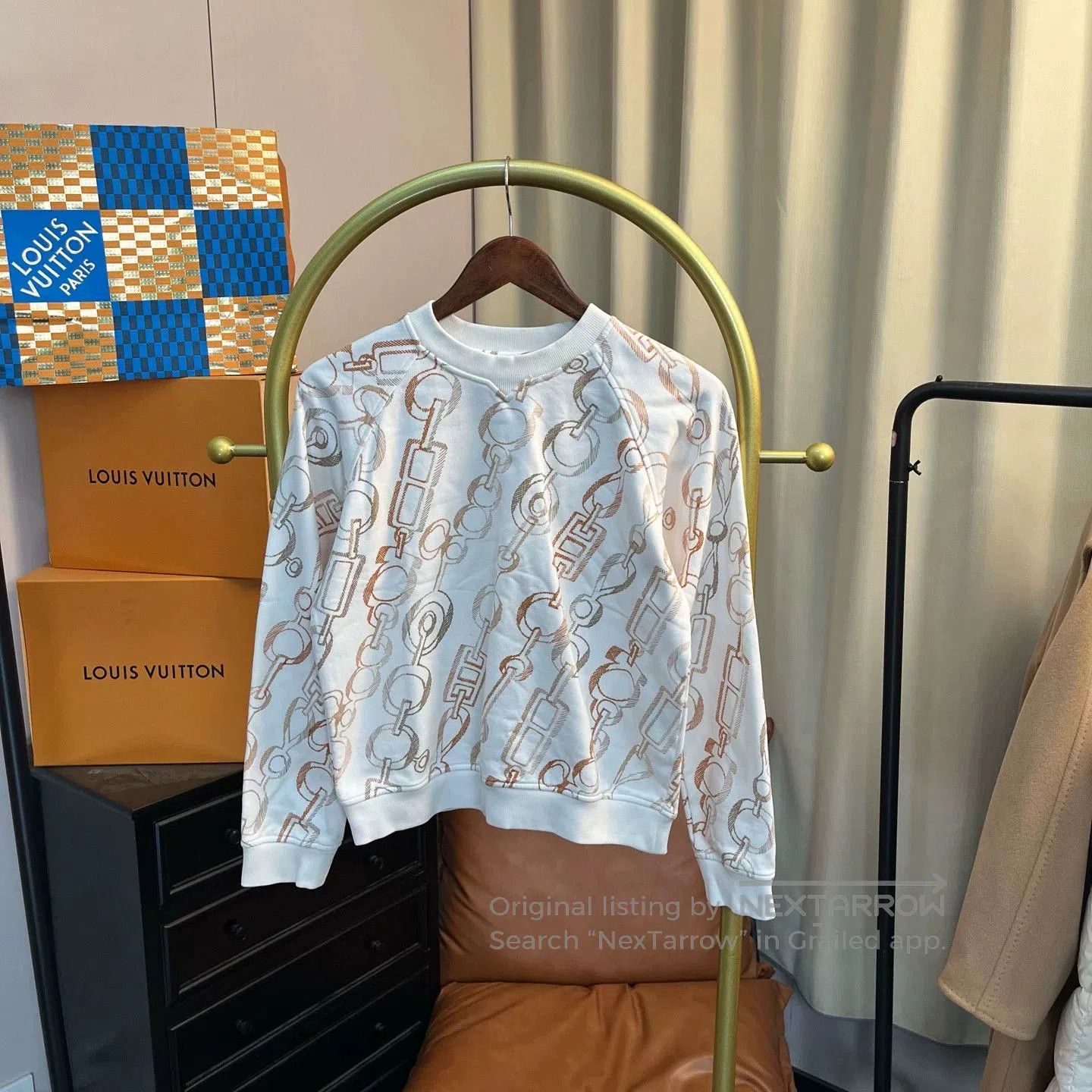 Hermes Hermes White Lock Detail Sweatshirt 36. Size US XS / EU 42 / 0 - 1 Thumbnail