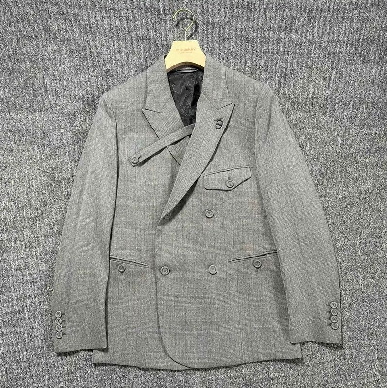 Dior Dior Gray Wool Plaid Long Sleeve Jacket 0089 Size US S / EU 44-46 / 1 - 1 Thumbnail