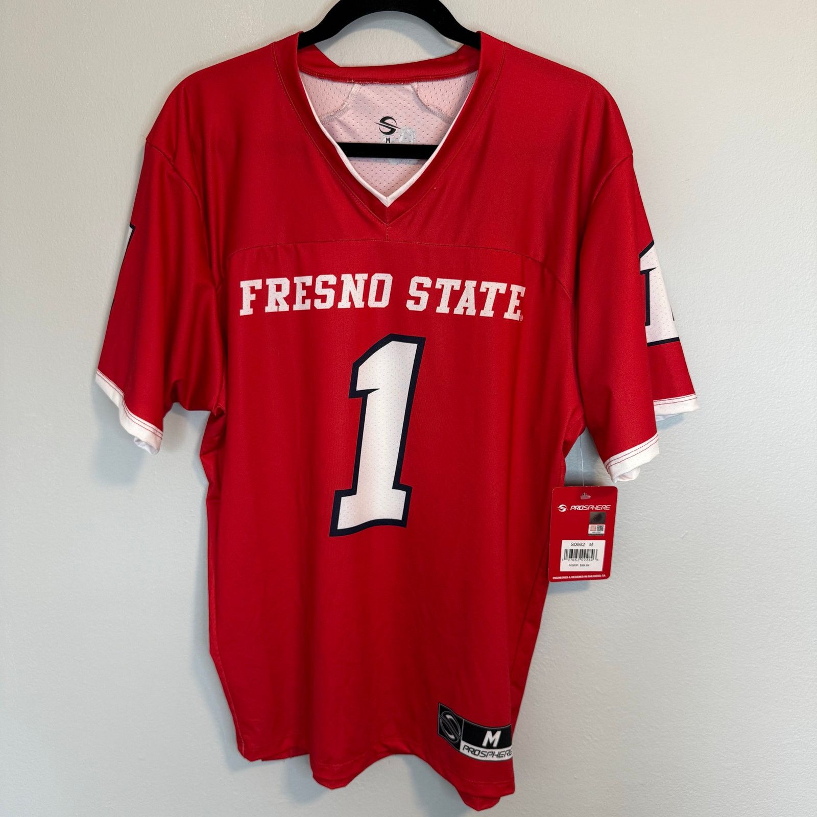 NCAA Fresno State Bulldogs NCAA Prosphere Jersey Men’s Size M NWT Size US M / EU 48-50 / 2 - 1 Thumbnail