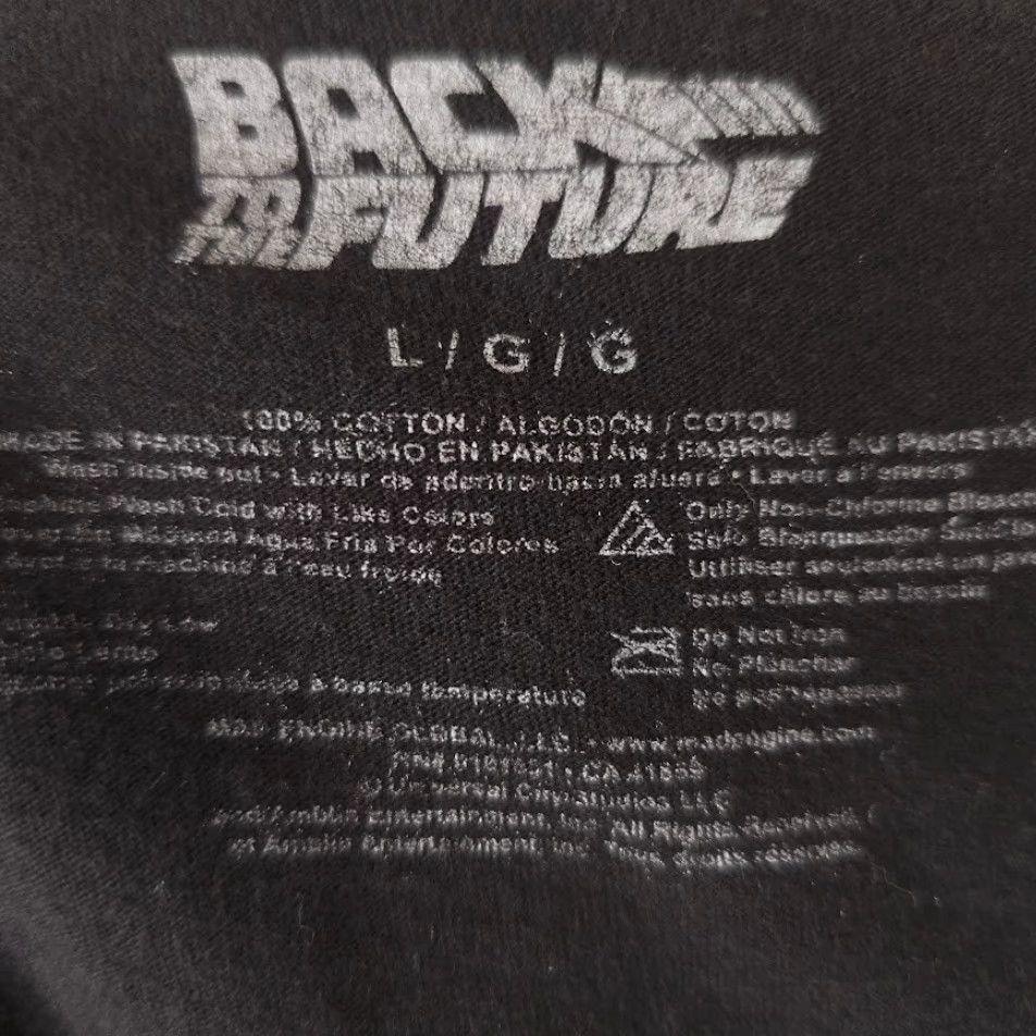 Vintage VINTAGE Back To The Future Racing T Shirt Mens Large Black USA Hill Valley USA Size US L / EU 52-54 / 3 - 5 Thumbnail