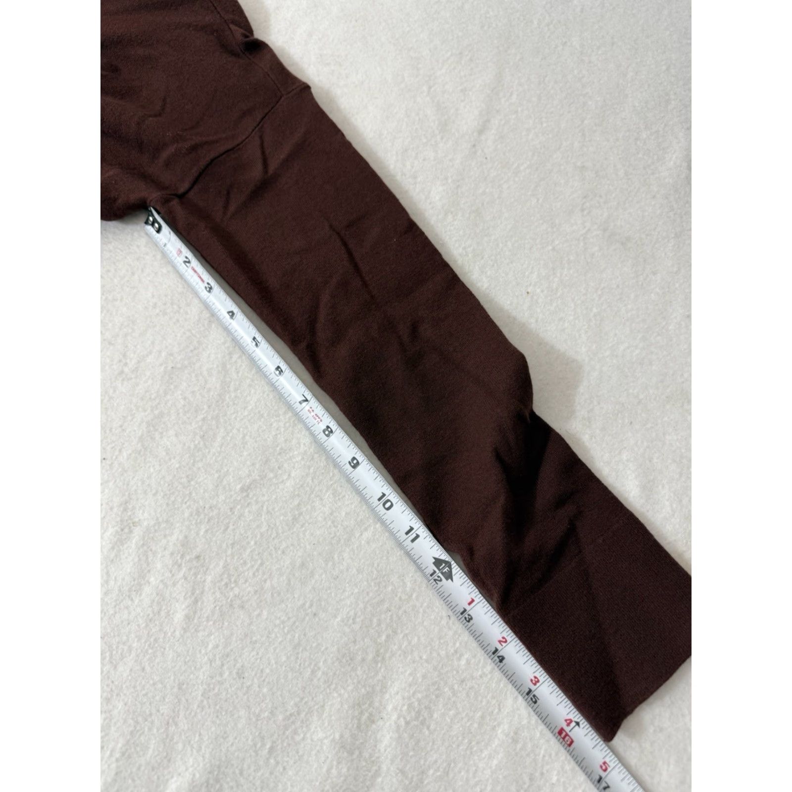 Eileen Fisher EILEEN FISHER Top Tunic Long Sleeve Brown XS XXS Womens Pullover Stretch Mock Neck Shirt Size XXS / US 00 / IT 34 - 4 Thumbnail