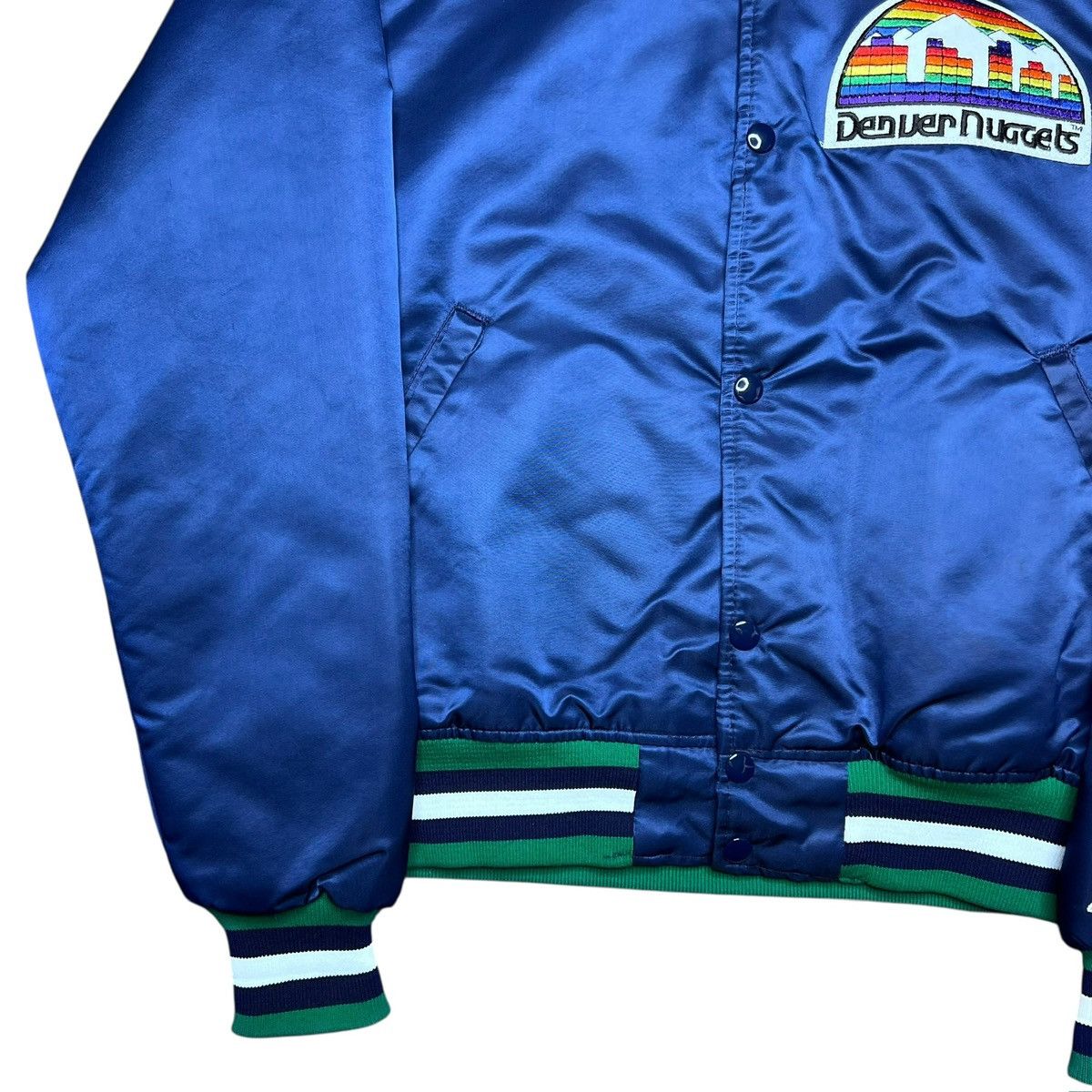 Starter Vintage 1980s NBA Denver Nuggets Starter Satin Bomber Jacket Size US M / EU 48-50 / 2 - 16 Thumbnail