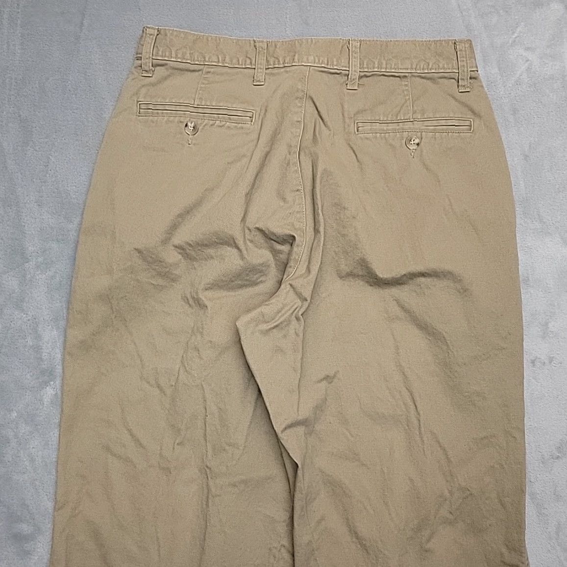 Eddie Bauer VINTAGE Eddie Bauer Pants Mens 33x32 Khaki Brown 100% Cotton Twill Outdoor Hike Pants Mens Brown Khaki 100% Cotton Twill Outdoor Hike USA Outdoor Size US 33 - 5 Thumbnail