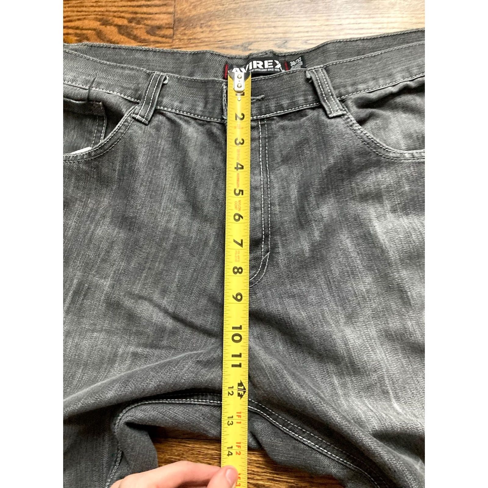 Avirex VINTAGE Avirex Jeans Mens 38x32 Black Denim Baggy Hip Hop 90s Gothic Straight Relaxed 5-Pocket Men Baggy Jeans Size US 38 / EU 54 - 6 Thumbnail
