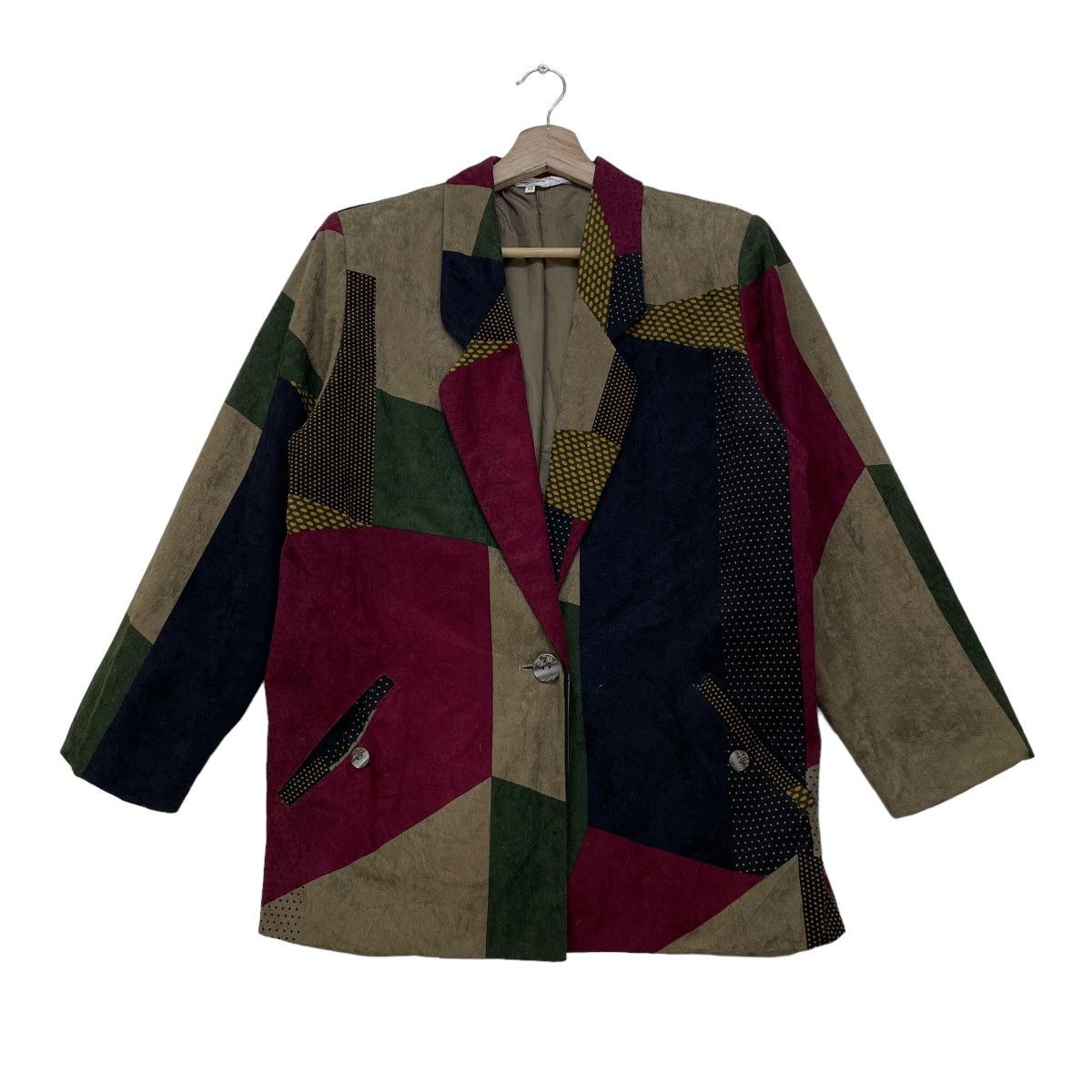 Homespun Knitwear × Japanese Brand Japanese Brand Fashion Elegance Patchwork Style Size M / US 6-8 / IT 42-44 - 1 Thumbnail