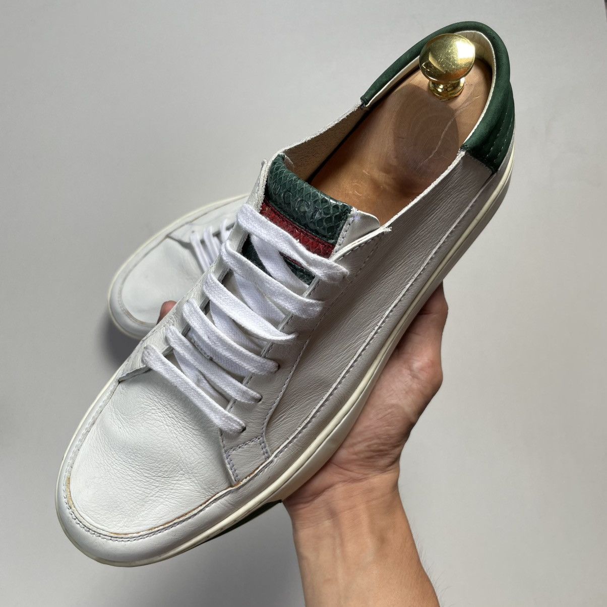 Gucci Gucci Ace Leather Sneakers Size US 8 / EU 41 - 2 Thumbnail