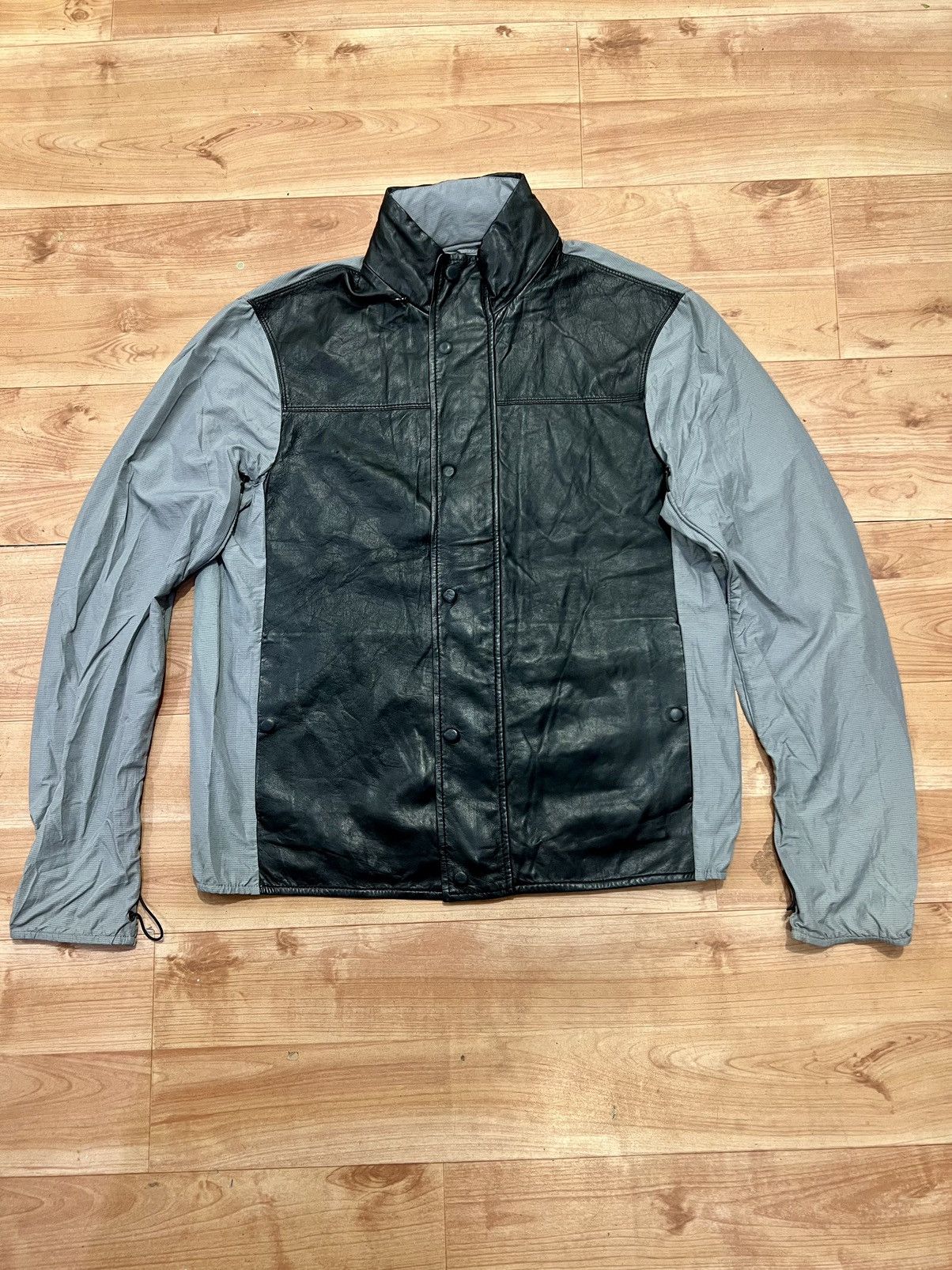 Emporio Armani Emporio Armani leather combination jacket Size US M / EU 48-50 / 2 - 1 Thumbnail
