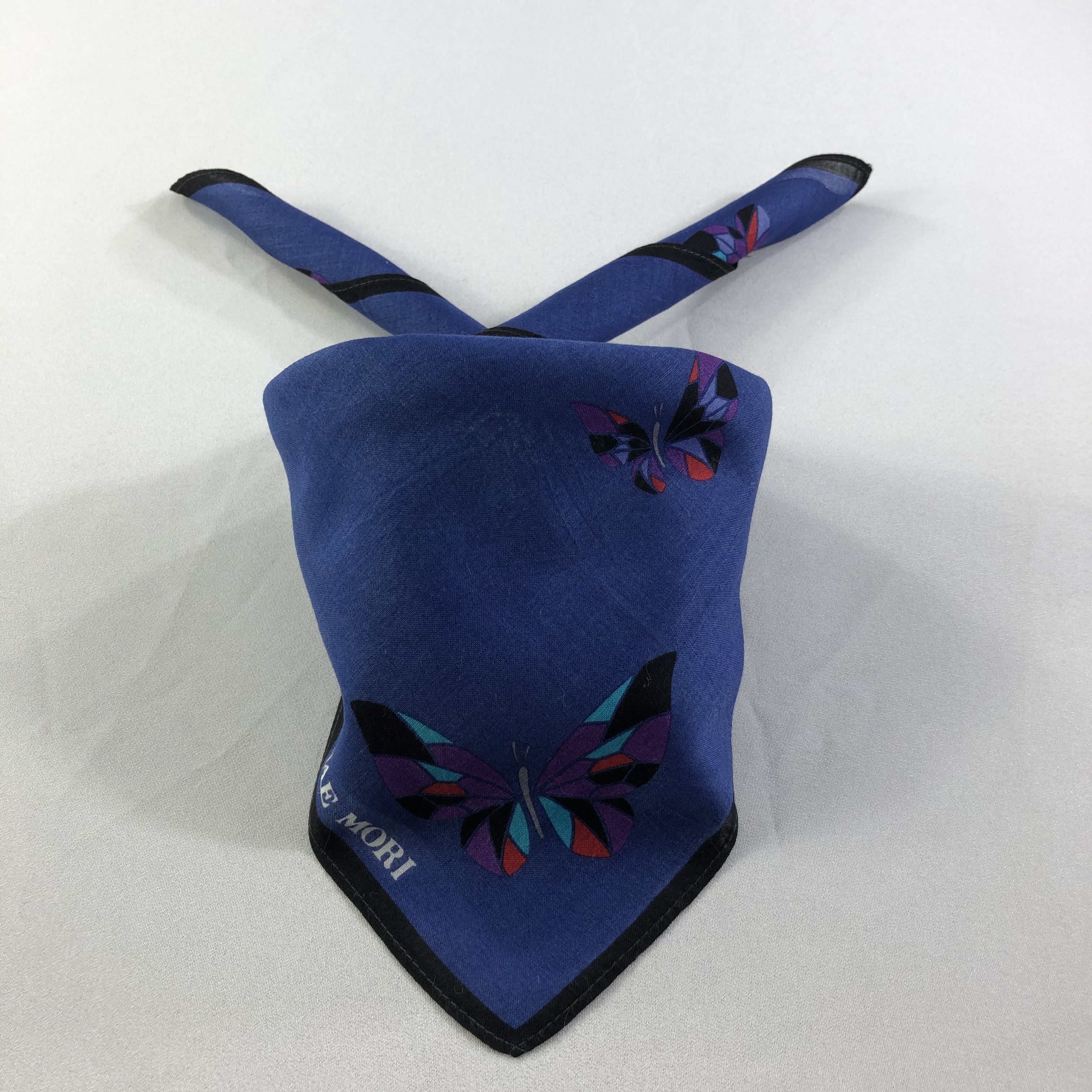 Hanae Mori Hanae Mori Handkerchief Neckerchief Bandana H1950 Size ONE SIZE - 1 Thumbnail