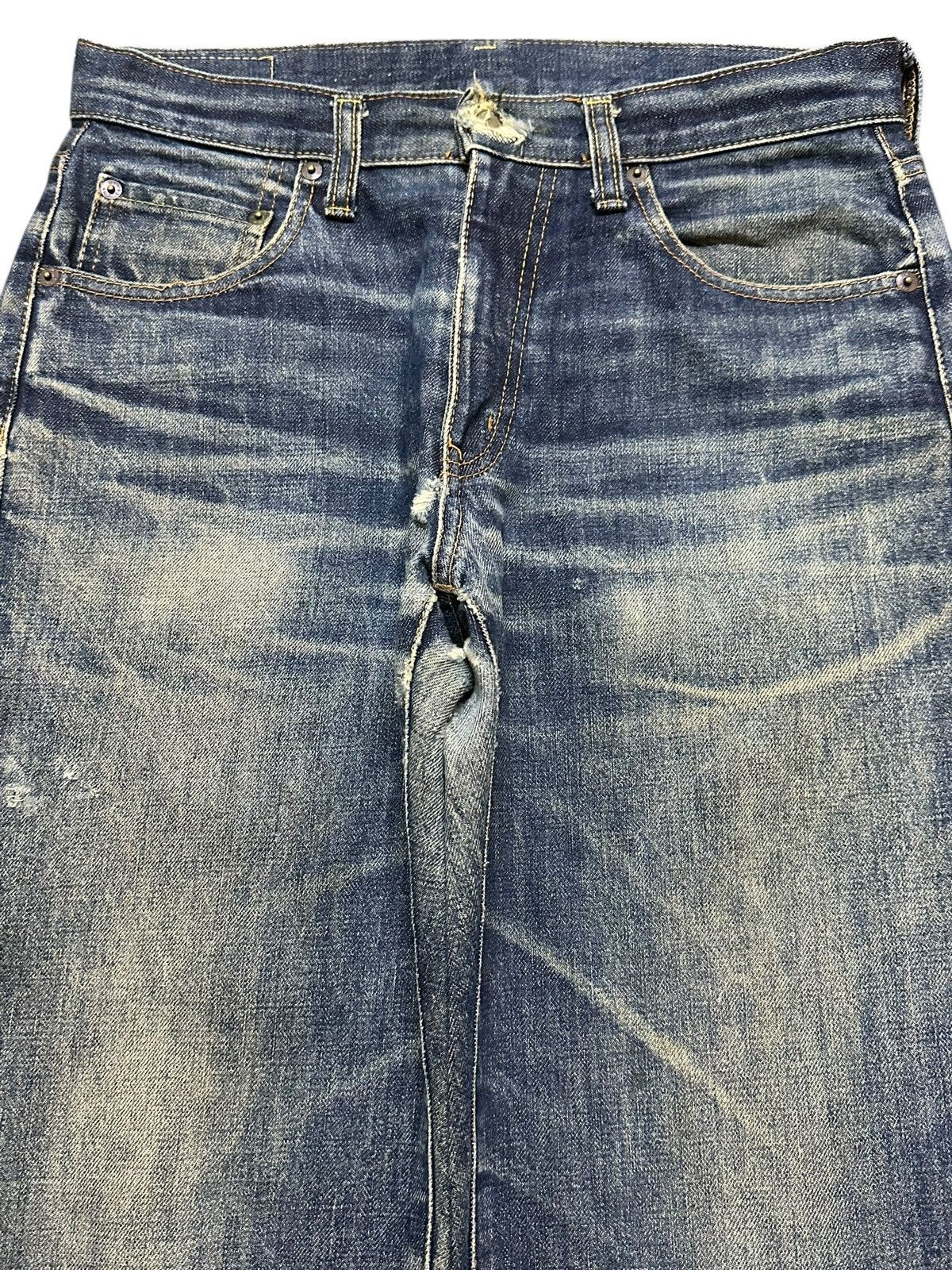 14th Addiction Vintage Y2K Japanese Brand Faded Wash Whisker Wide Leg Baggy Size US 30 / EU 46 - 3 Thumbnail