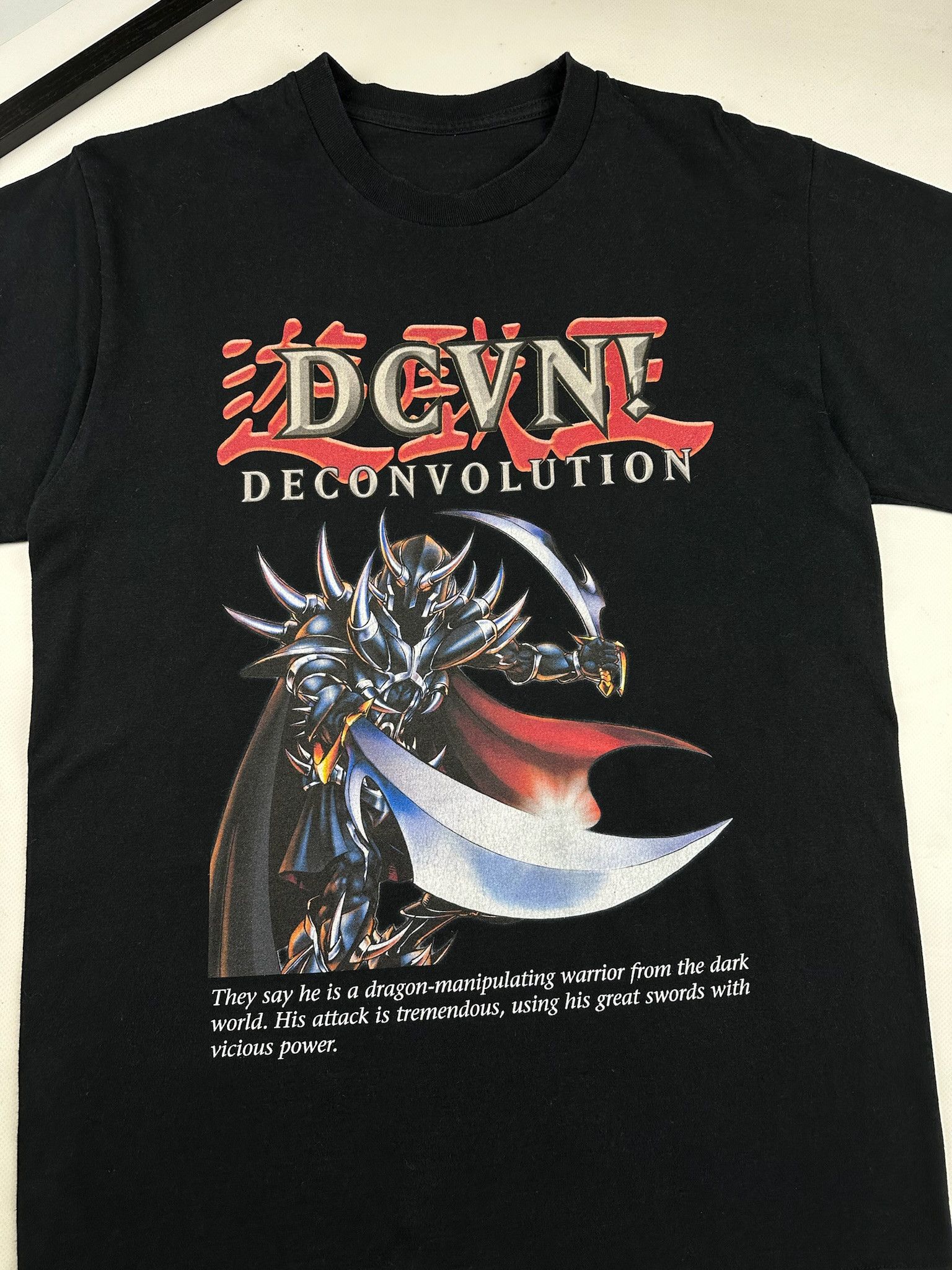 Vintage Fantasy Warrior Graphic Tee Anime Game Style Black T Shirt Size US M / EU 48-50 / 2 - 2 Thumbnail