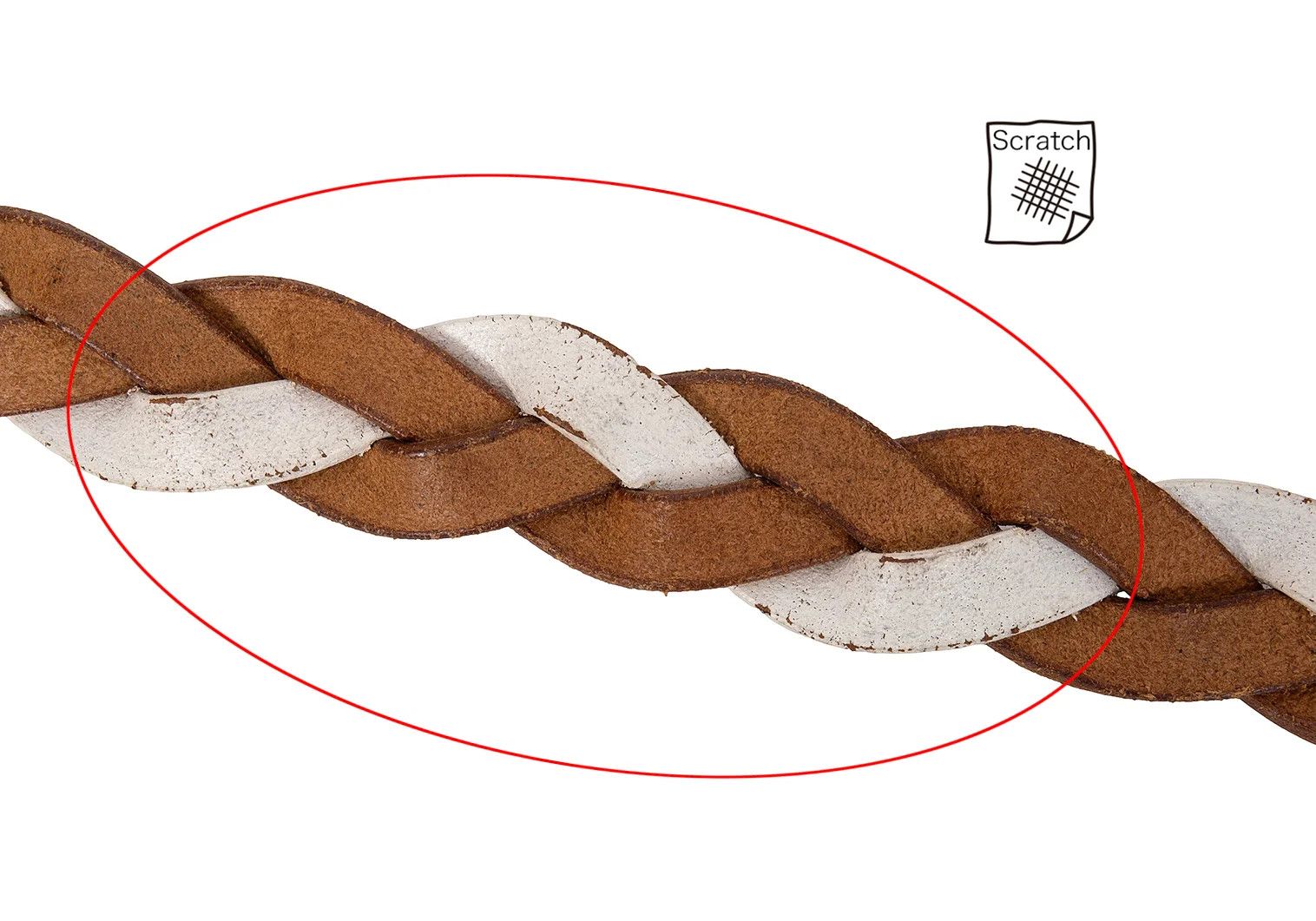 Jean Paul Gaultier Woven Leather Belt in White and Brown Size ONE SIZE - 10 Thumbnail