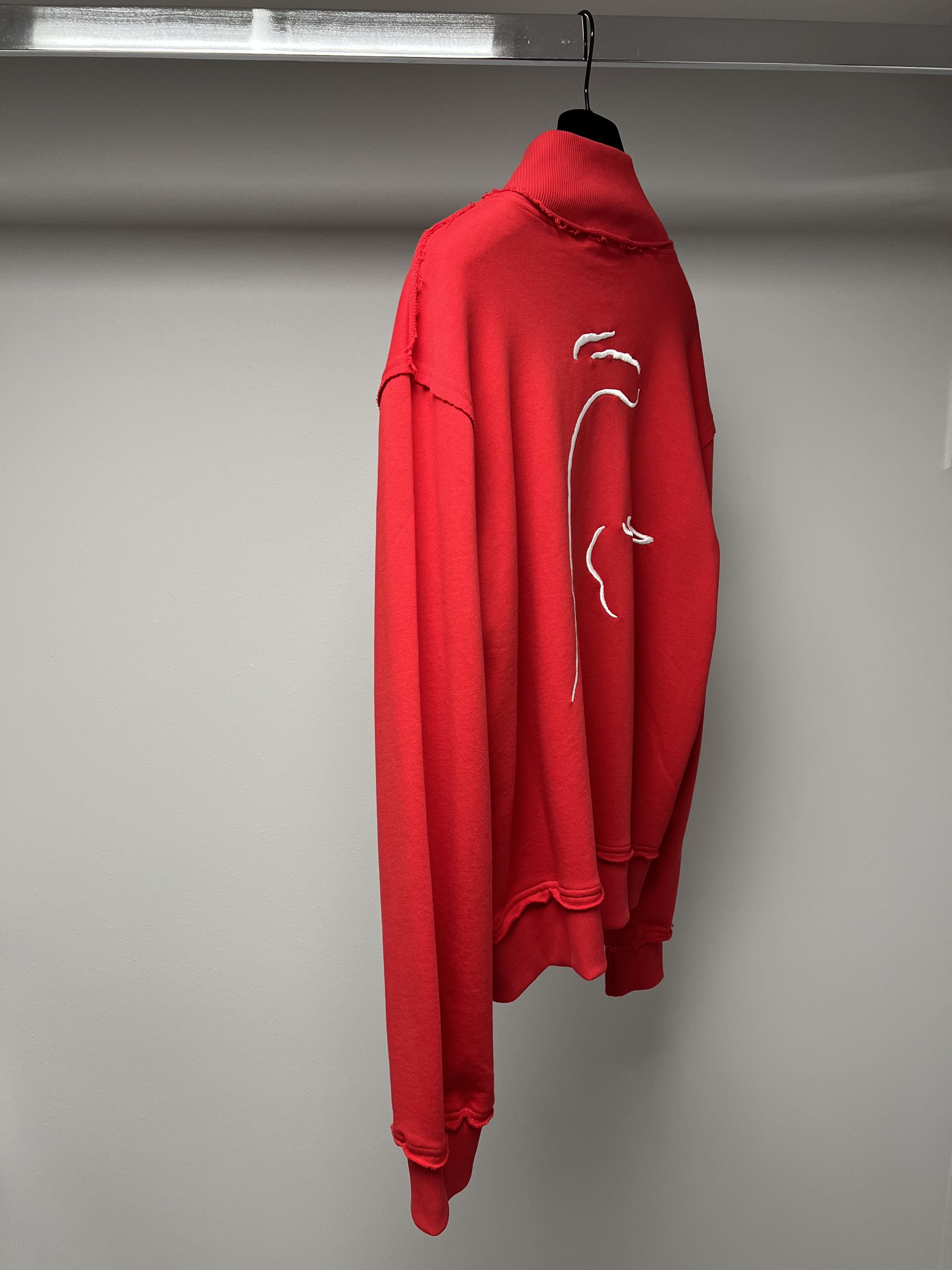 Lamborghini CORINO LAMBORGHINI / KITESURFING, RED SWEATSHIRT W / ZIPPER Size US XL / EU 56 / 4 - 9 Thumbnail