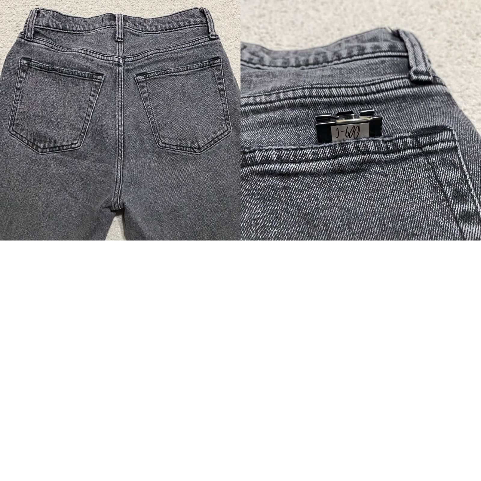 Abercrombie & Fitch Abercrombie & Fitch Jeans Womens 6P Gray Denim High Rise Straight Ankle Raw Hem Size 28" / US 6 / IT 42 - 9 Thumbnail