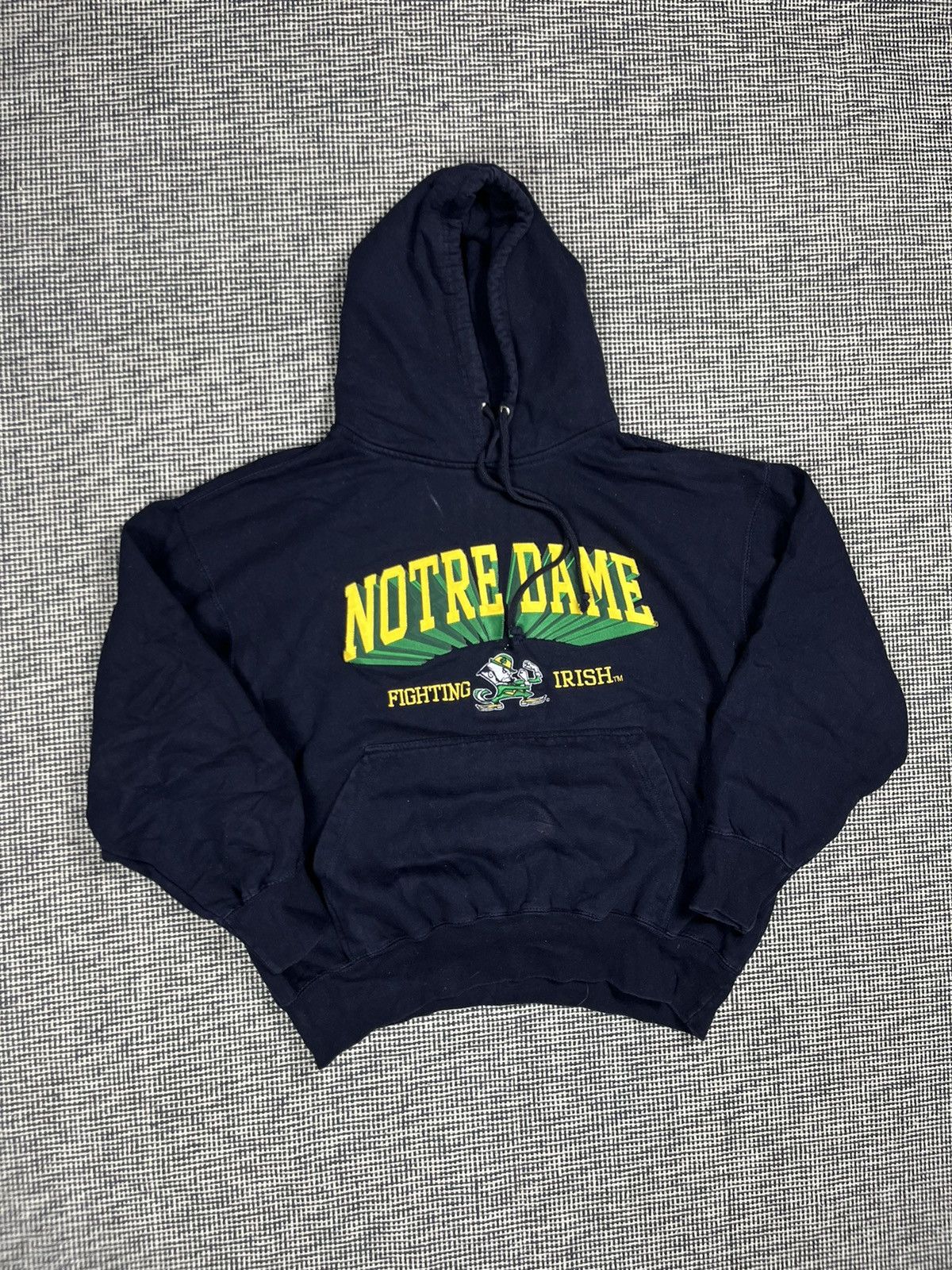 Vintage y2k Notre Dame Fighting Irish university boxy hoodie vintage Size US L / EU 52-54 / 3 - 1 Thumbnail