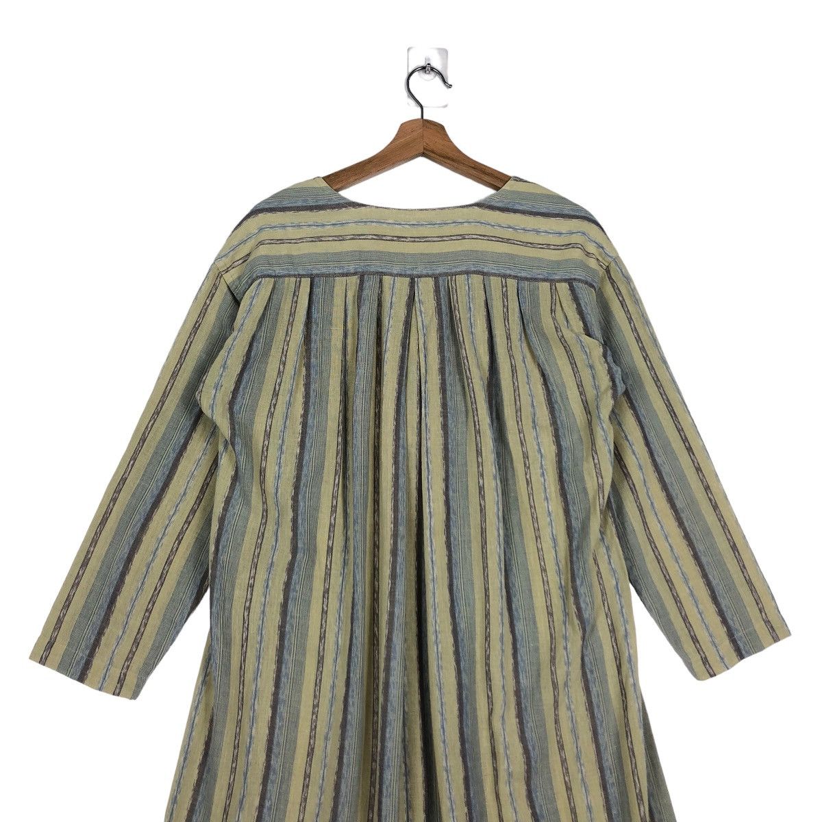 Issey Miyake 🔥Rare 70’s Vintage Issey Miyake Stripe Midi Dress Size M / US 6-8 / IT 42-44 - 11 Thumbnail