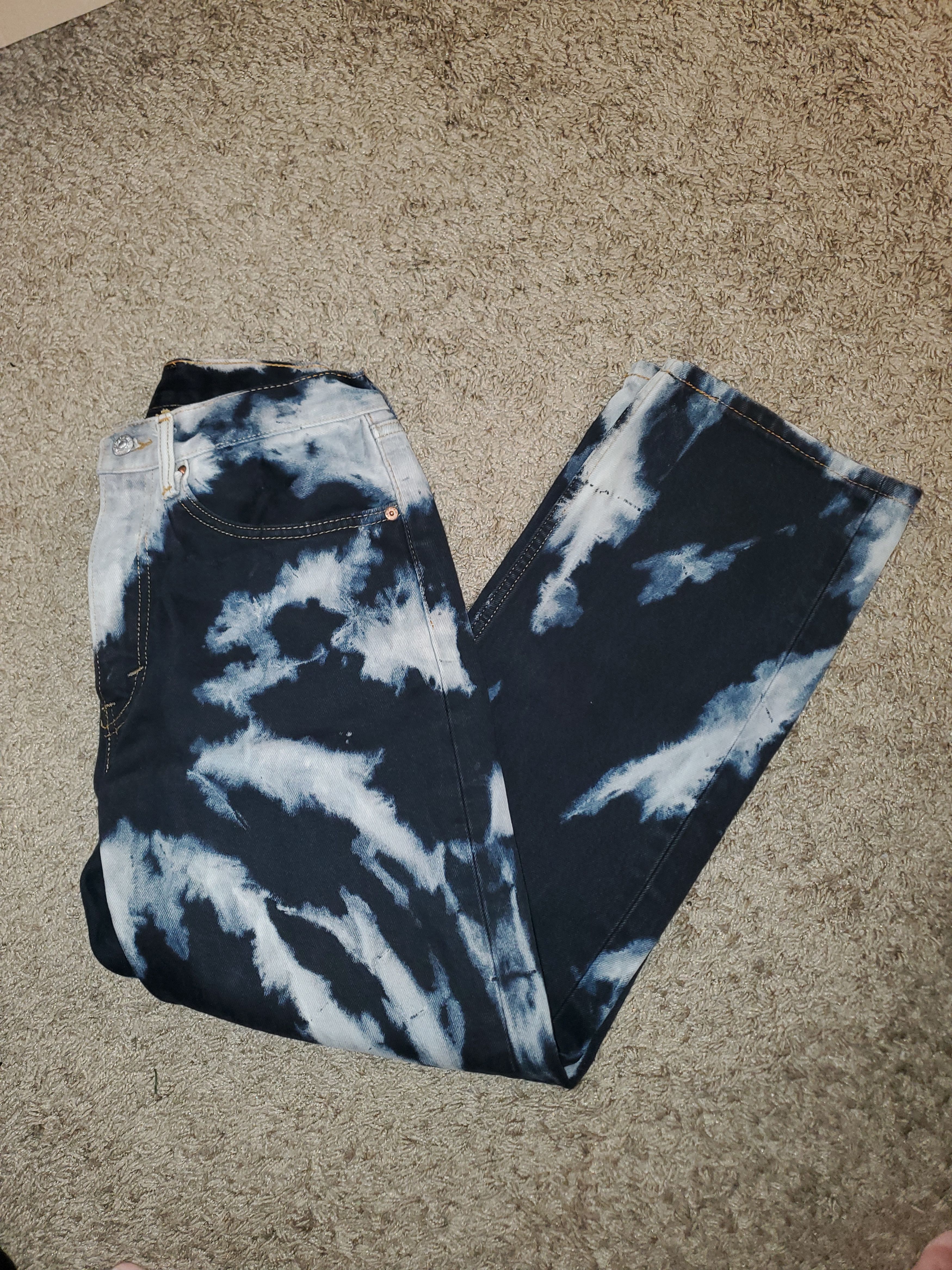 Levi's Unisex Tie-Dye 505 Levi Jeans- 24X30 Size 24" / US 00 / IT 34 - 5 Thumbnail