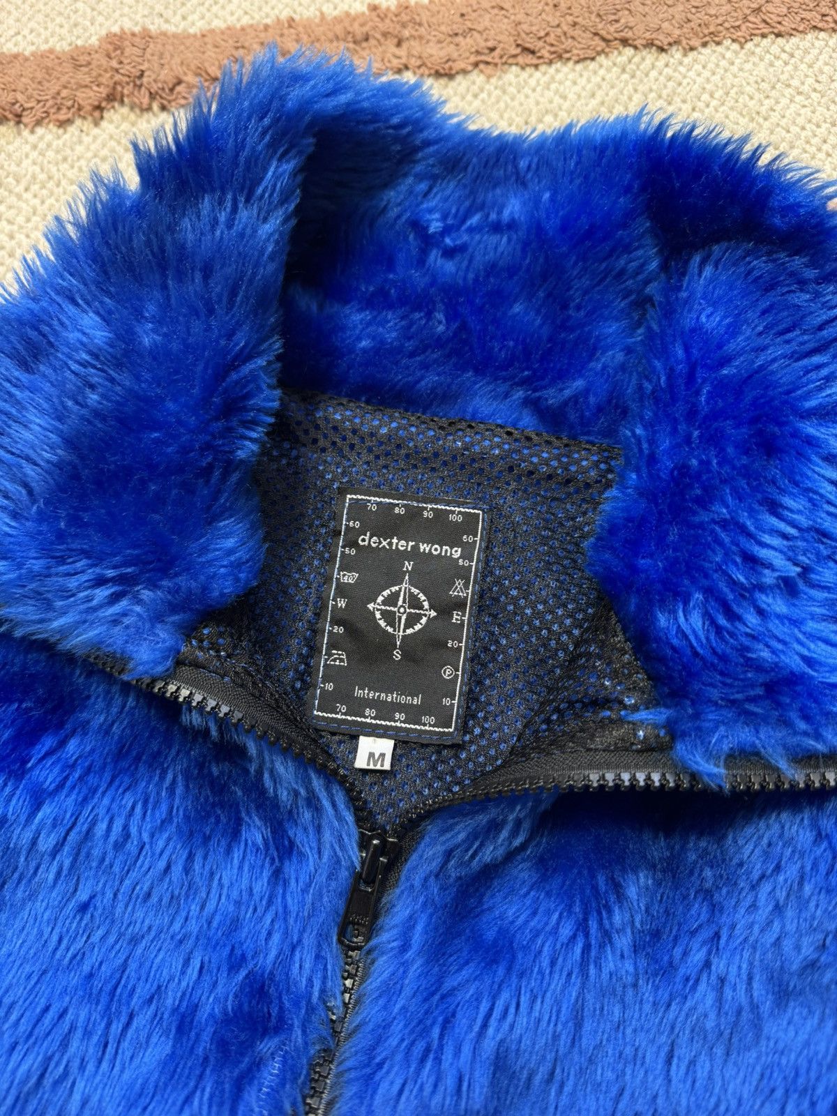 Vintage AVANT GARDE FLUFFY MOHAIR ULTRAMARINE FAUX FUR COAT JACKET Size M / US 6-8 / IT 42-44 - 5 Thumbnail