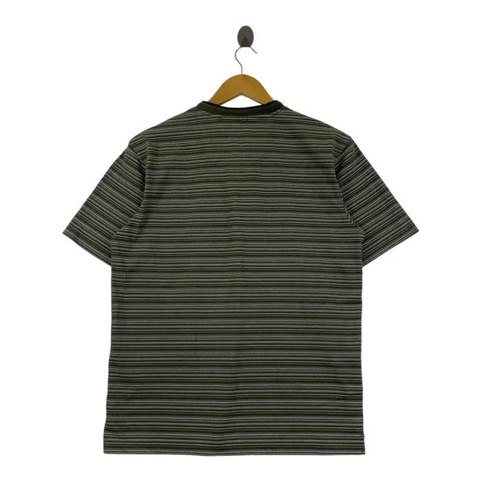 Vintage Vintage GIANNI VALENTINO ITALY Striped Pocket Tee Shirt Size US M / EU 48-50 / 2 - 3 Thumbnail