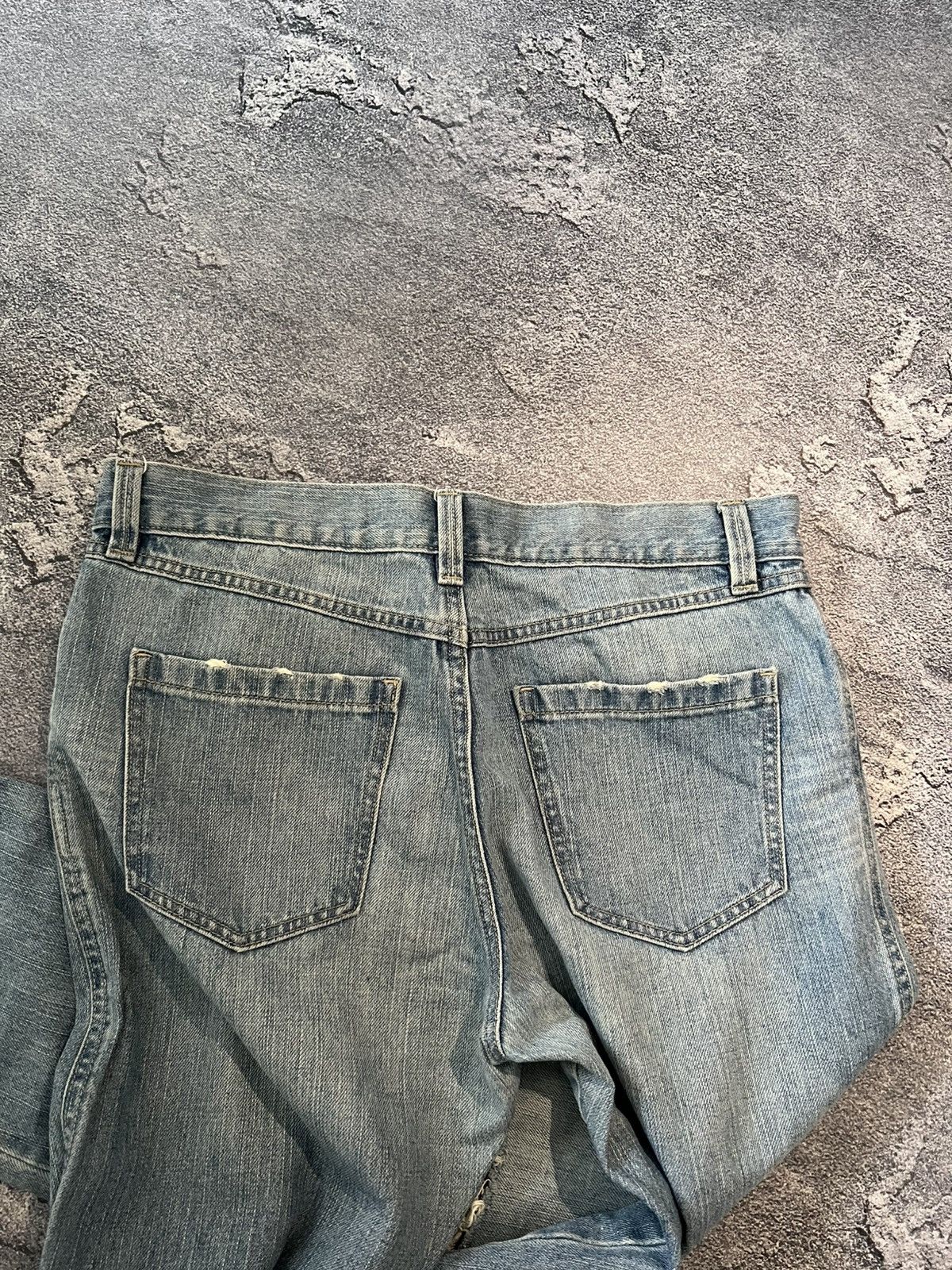 Japanese Brand Vintage Relaxed Draped Skinny Jean / Number Nine Style Blue Size US 32 / EU 48 - 7 Thumbnail