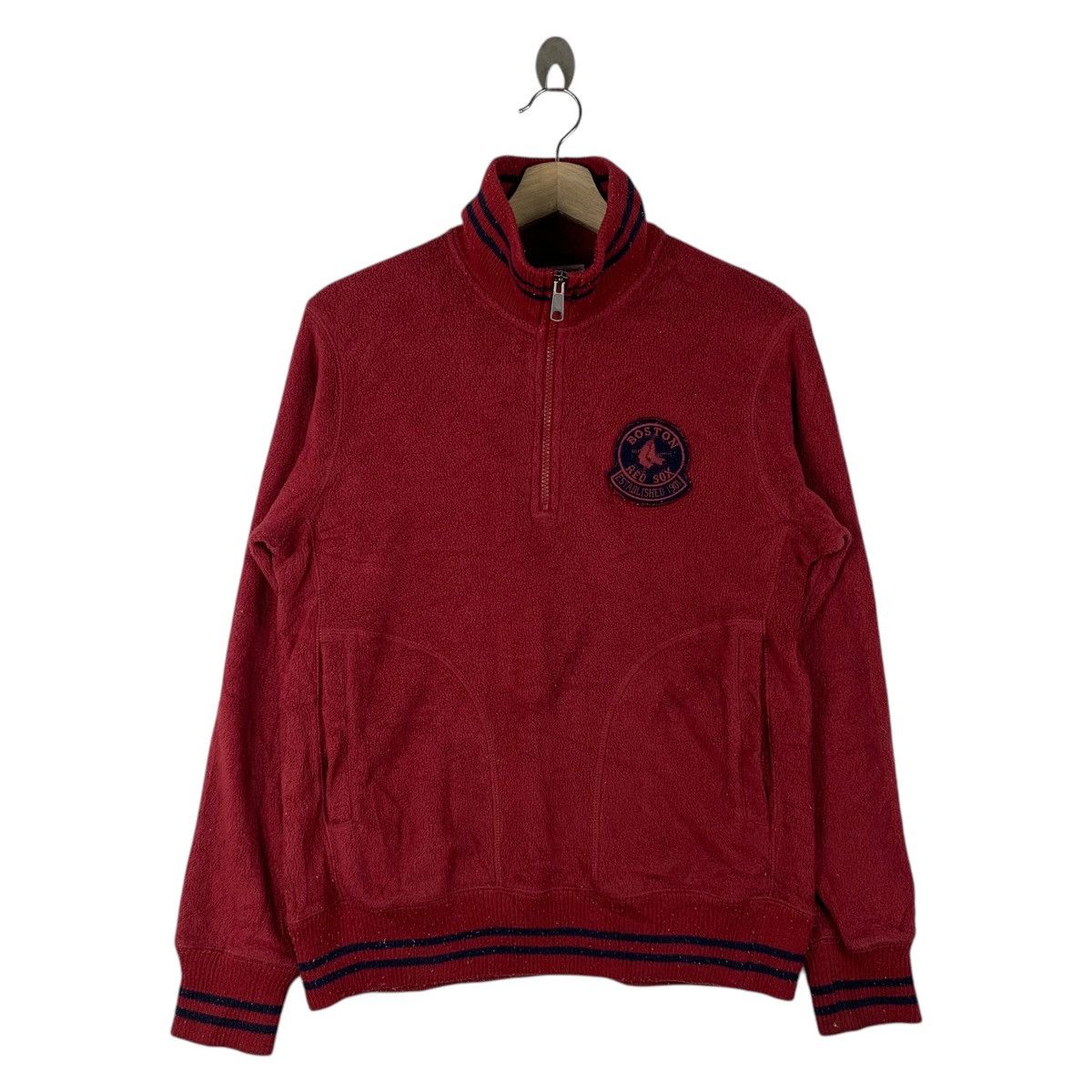 Other Boston RED SOX MLB Baseball Team Half Zipper Sweatshirt Size US M / EU 48-50 / 2 - 1 Thumbnail