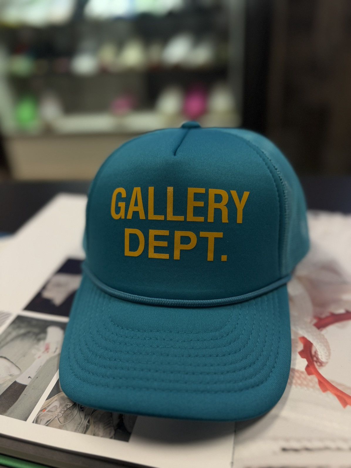 Gallery Dept. Gallery DEPT SnapBack Hat Blue Yellow Logo (NEW) Size ONE SIZE - 2 Thumbnail