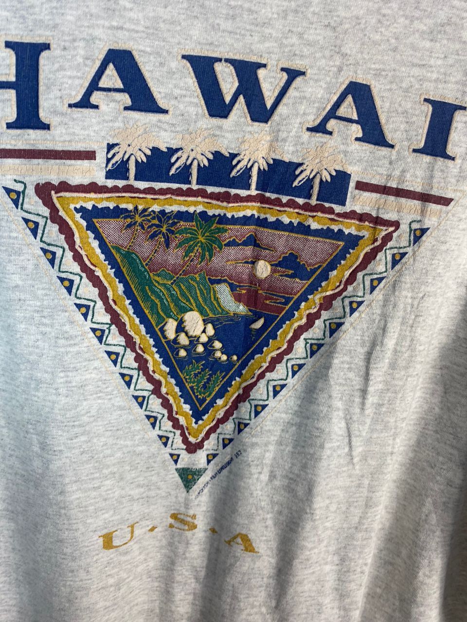 Hanes Vintage hawaii backhit printed tshirt by hanes Size US L / EU 52-54 / 3 - 8 Thumbnail