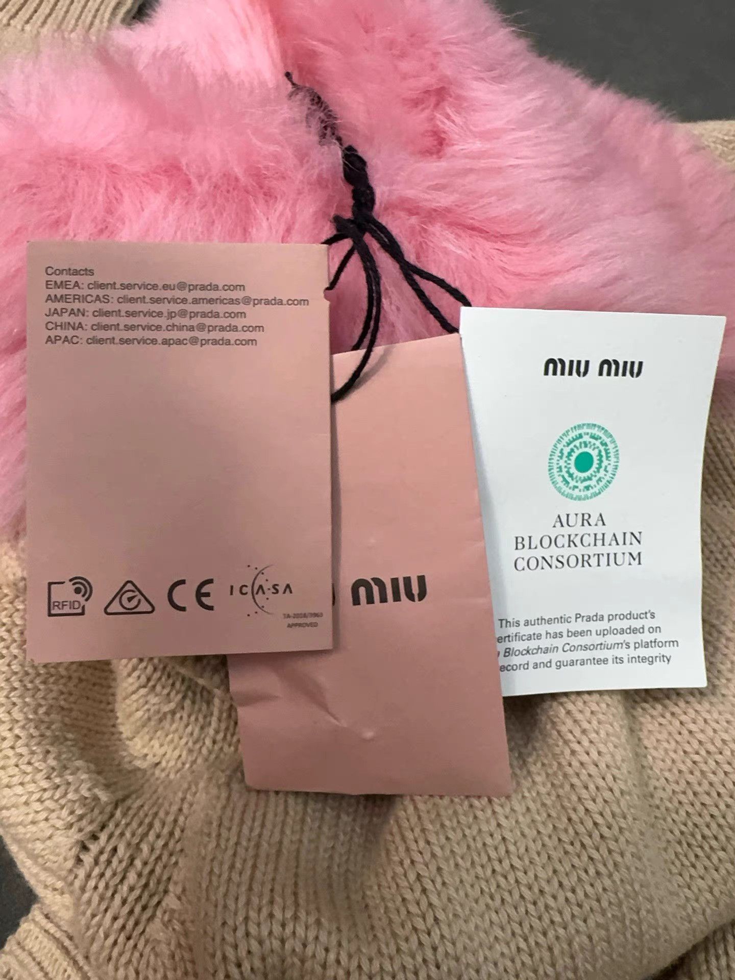 Miu Miu MiuMiu Pink Furry Collar Cardigan K2 Size XS / US 0-2 / IT 36-38 - 4 Thumbnail