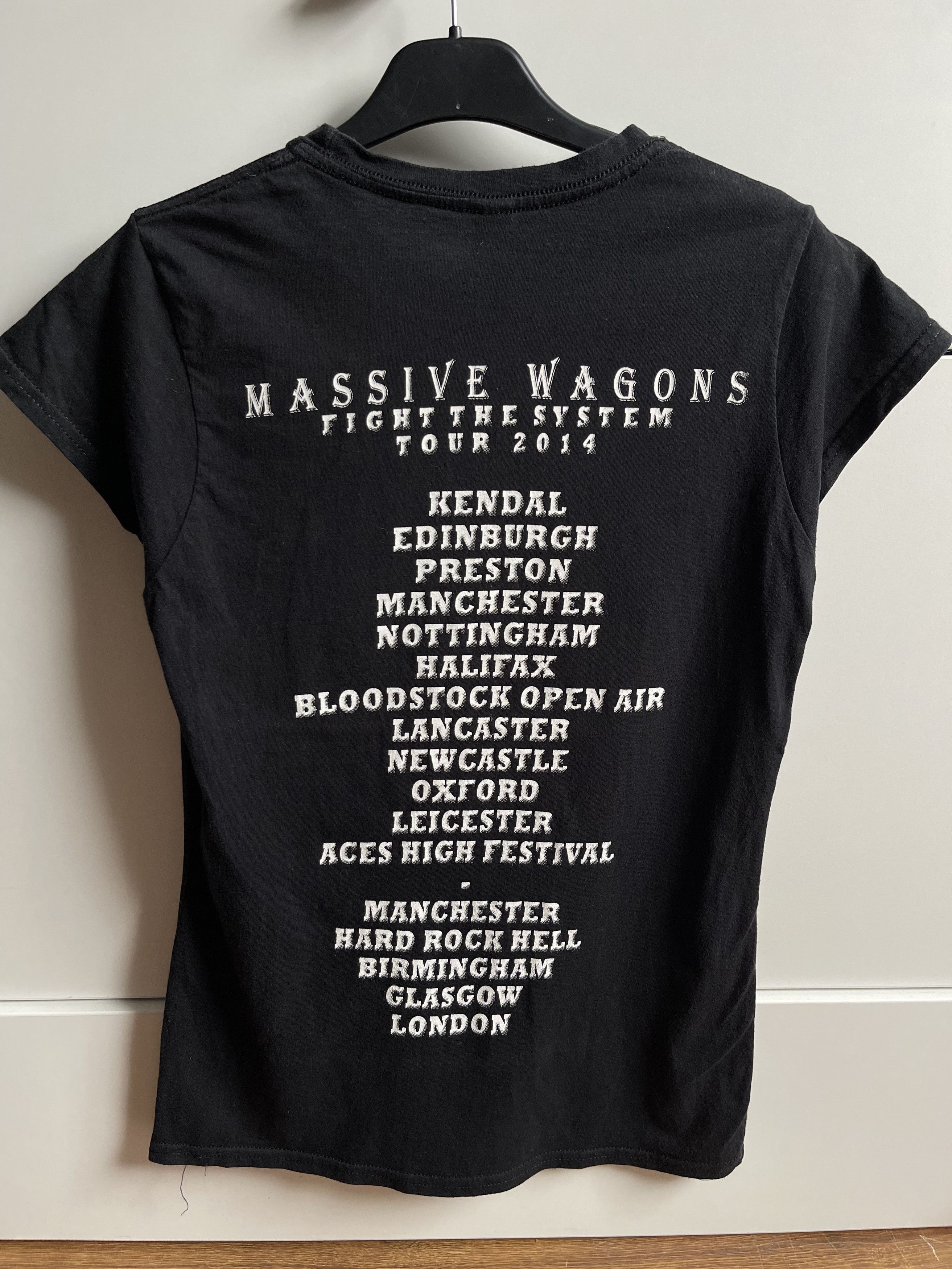 Gildan Massive Wagons Fight The System Tour 2014 Size S / US 4 / IT 40 - 3 Thumbnail