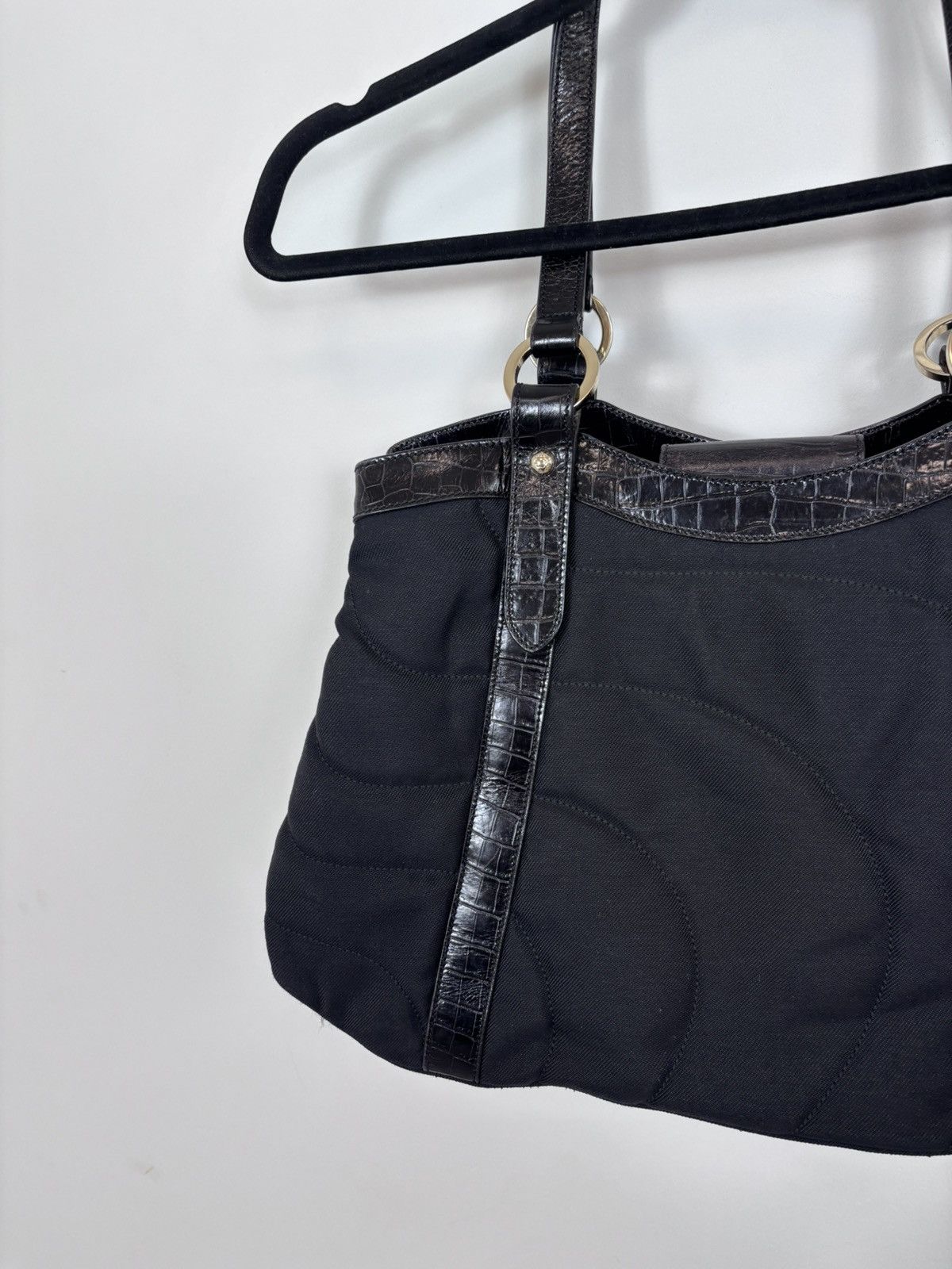 Montblanc Montblanc Starisma Black Canvas Leather Tote Handle Bag Size ONE SIZE - 16 Thumbnail